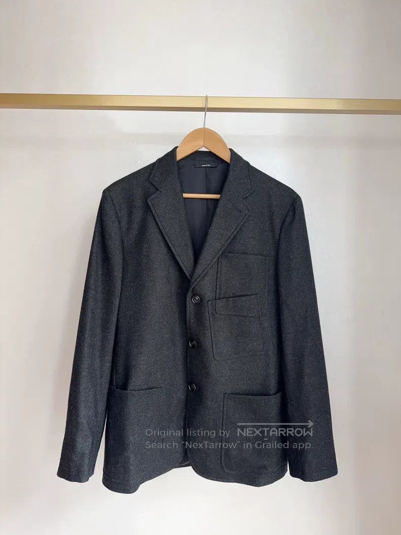 Hermes Hermes Black Woolen Men's Suit Jacket Size 48R - 1 Thumbnail