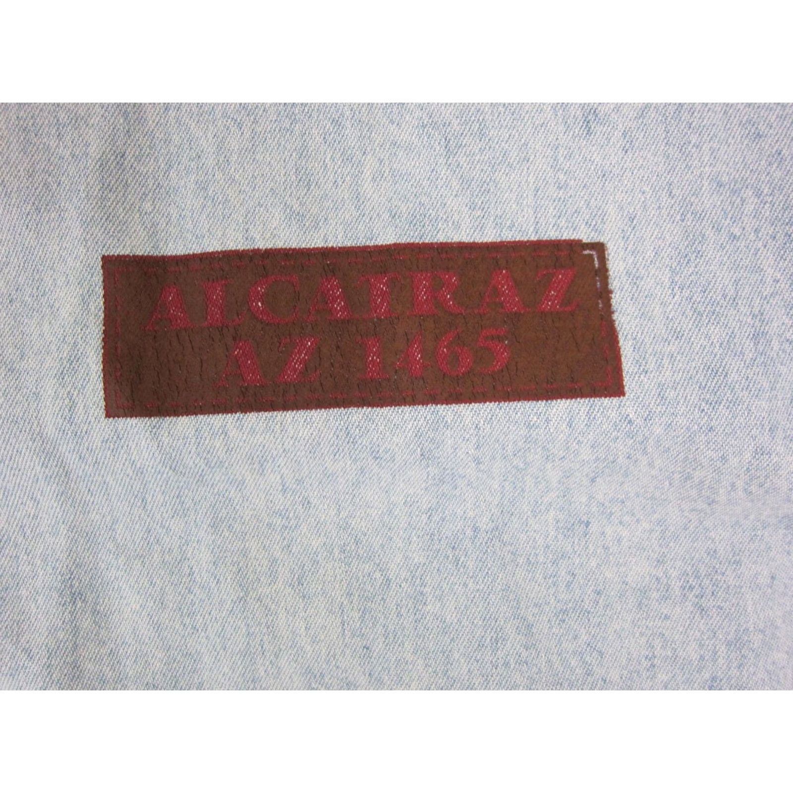 Denime VINTAGE Shirt Mens 2XL Blue Alcatraz Denim Federeal Penitentiary Size US XXL / EU 58 / 5 - 5 Thumbnail