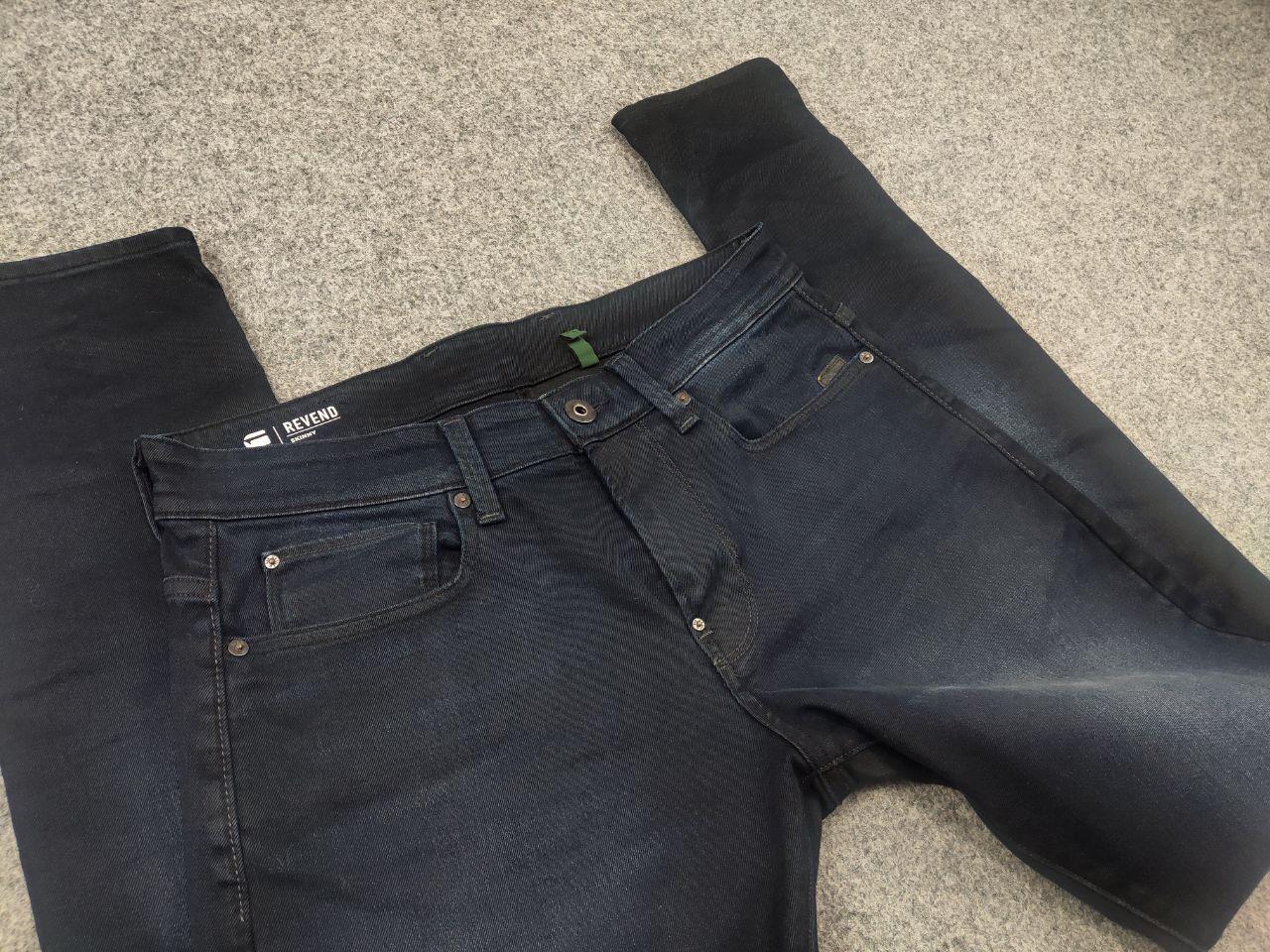 G-Star G Star Raw revend skinny jeans Dark Denim Vintage Faded Size US 34 / EU 50 - 8 Thumbnail