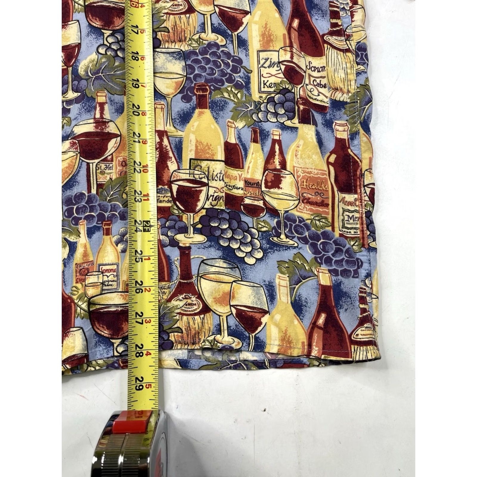 Reyn Spooner Reyn Spooner Hawaiian Shirt Large Men's Button-Up Short Sleeve Multicolor Orange County Wine Society Wines Vineyards Theme Hawaiian Size US L / EU 52-54 / 3 - 4 Thumbnail