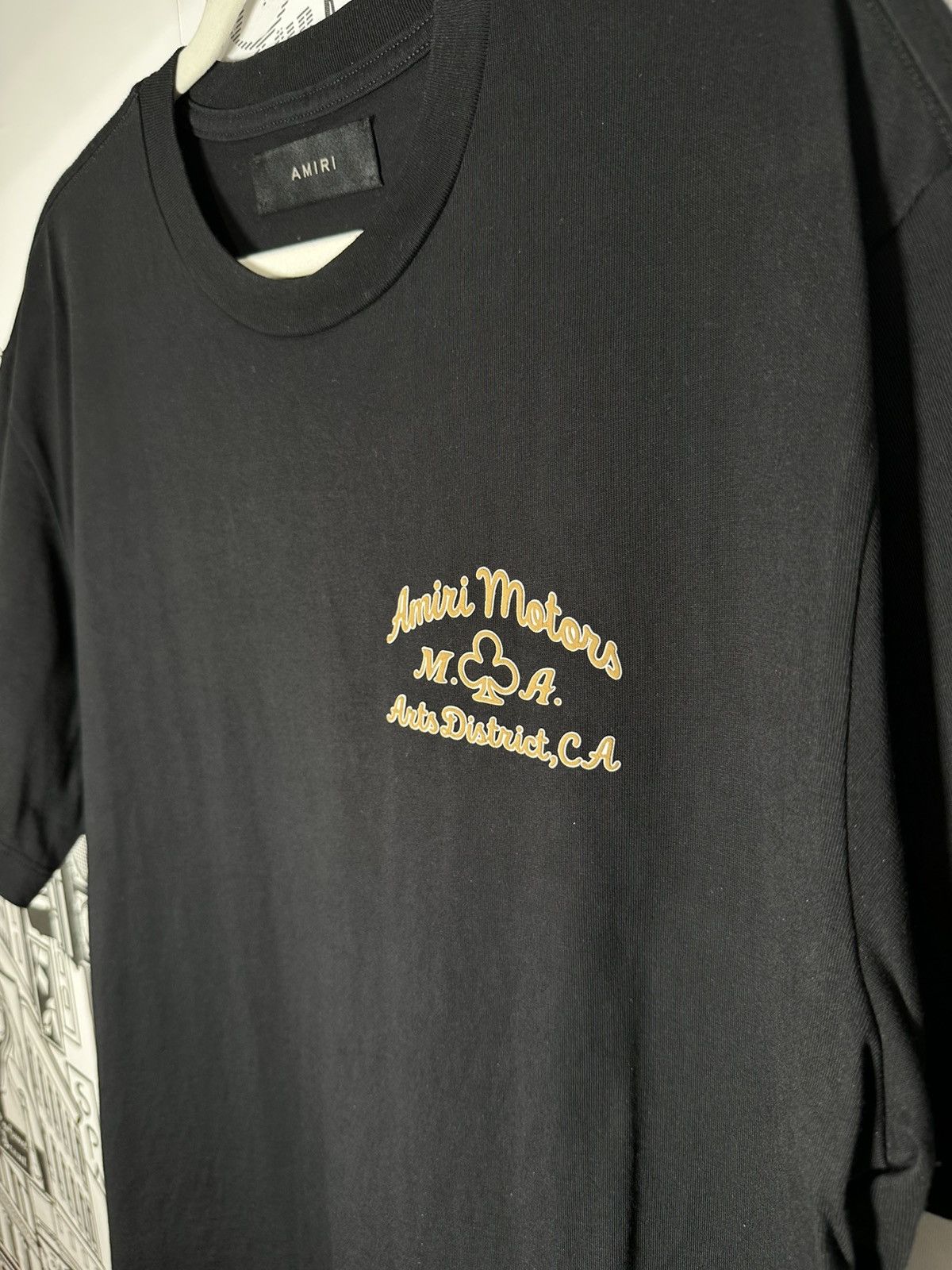 Amiri Amiri “Amiri Motors” Tee Large Black Size US L / EU 52-54 / 3 - 4 Thumbnail