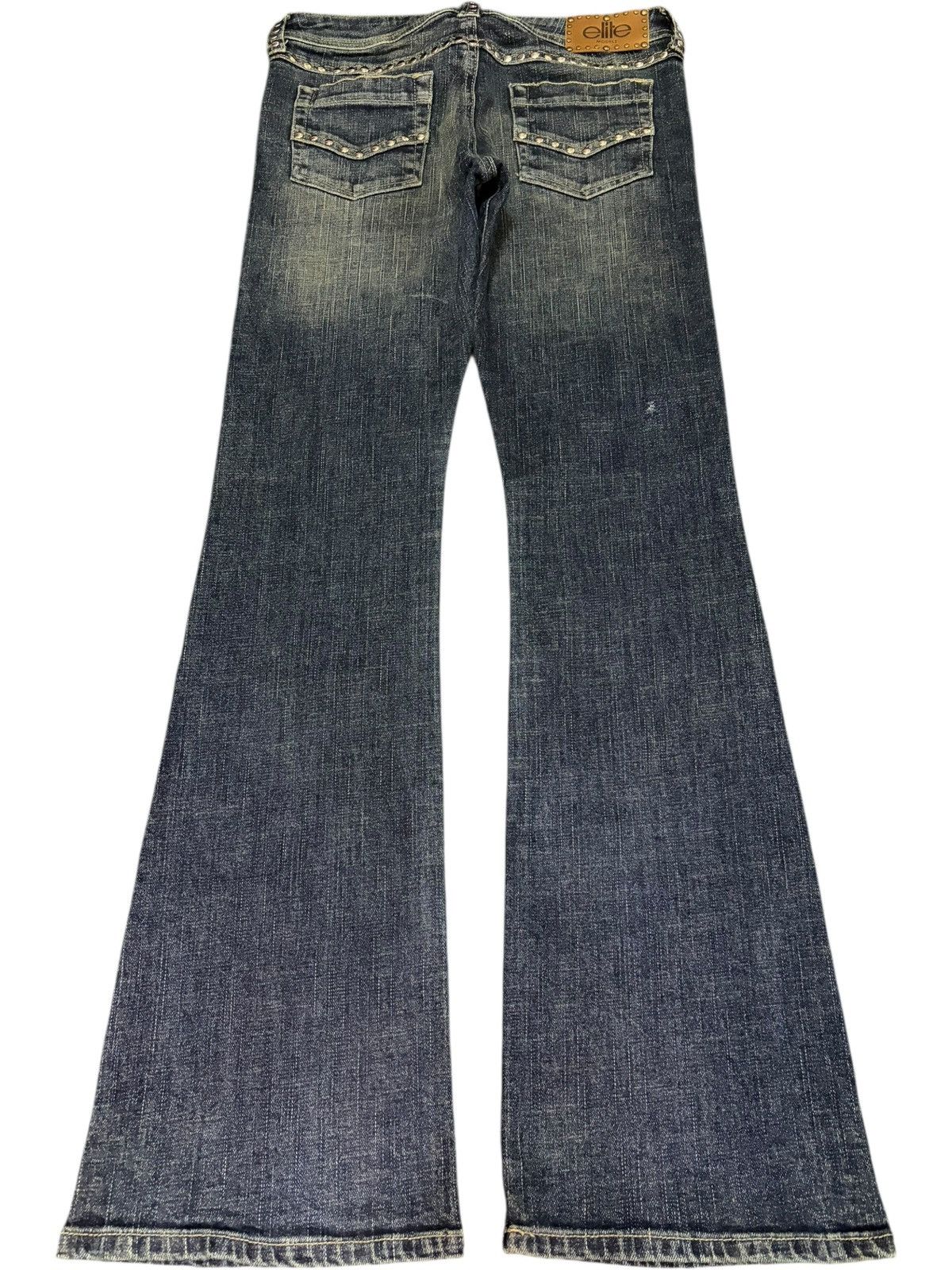 Hysteric Glamour Vintage Japanese Brand Distress Low Rise Flare Jeans Size 28" / US 6 / IT 42 - 2 Thumbnail