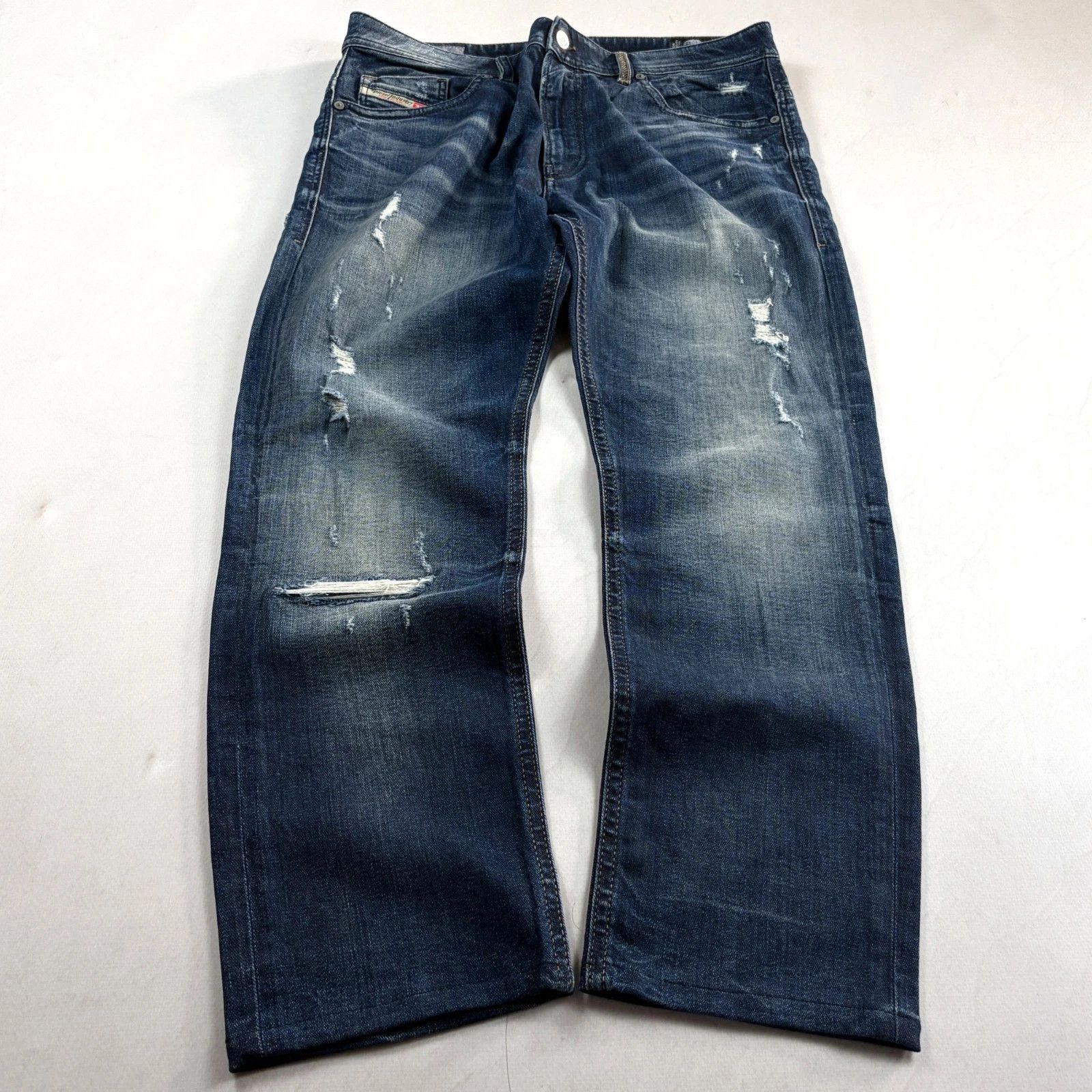Diesel Diesel X Adidas Adi-Ybo 28x30 Blue Denim Jeans Wide-leg