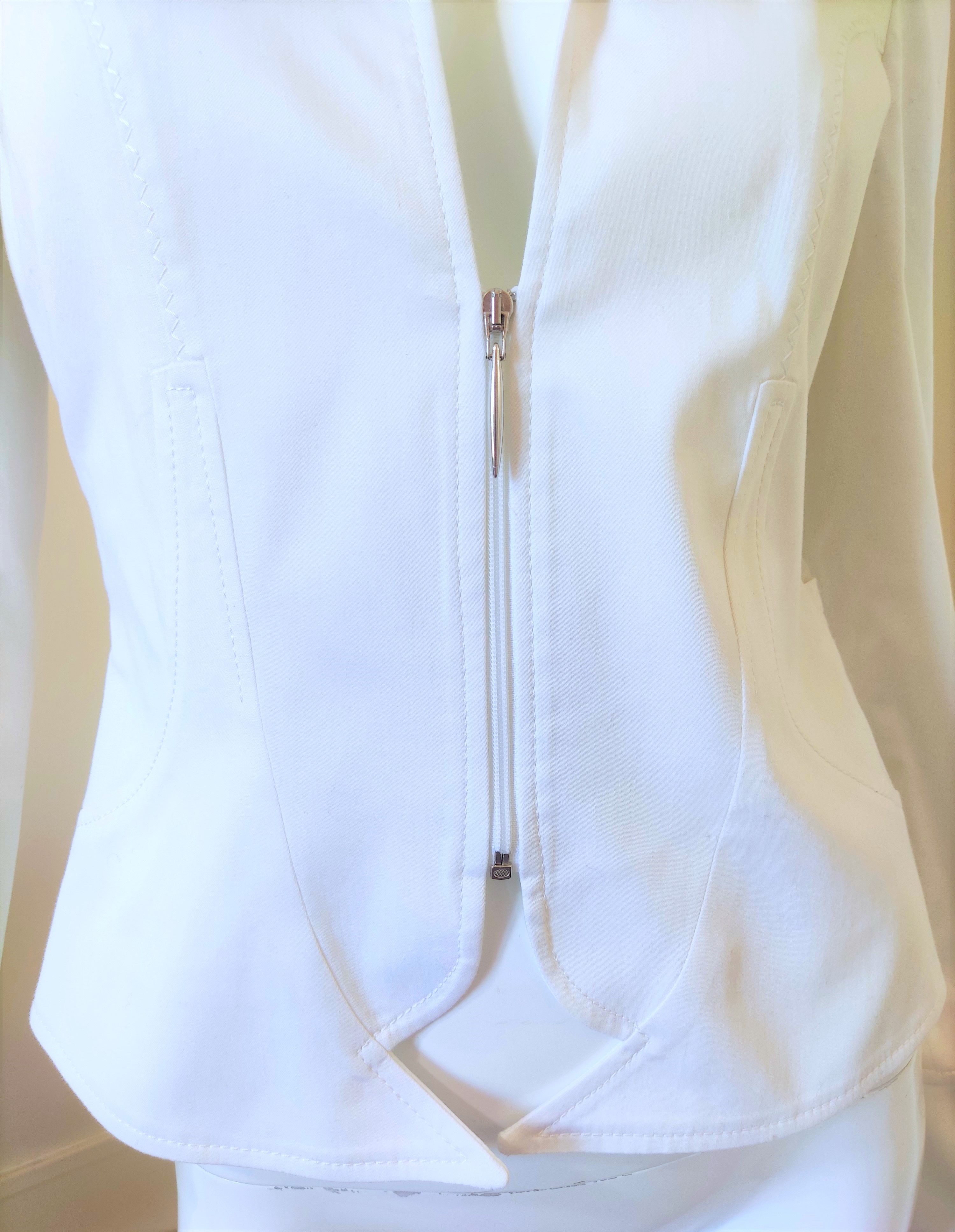 Thierry Mugler Thierry Mugler Panel Transparent Rivet Metal Top Jacket Size M / US 6-8 / IT 42-44 - 12 Thumbnail