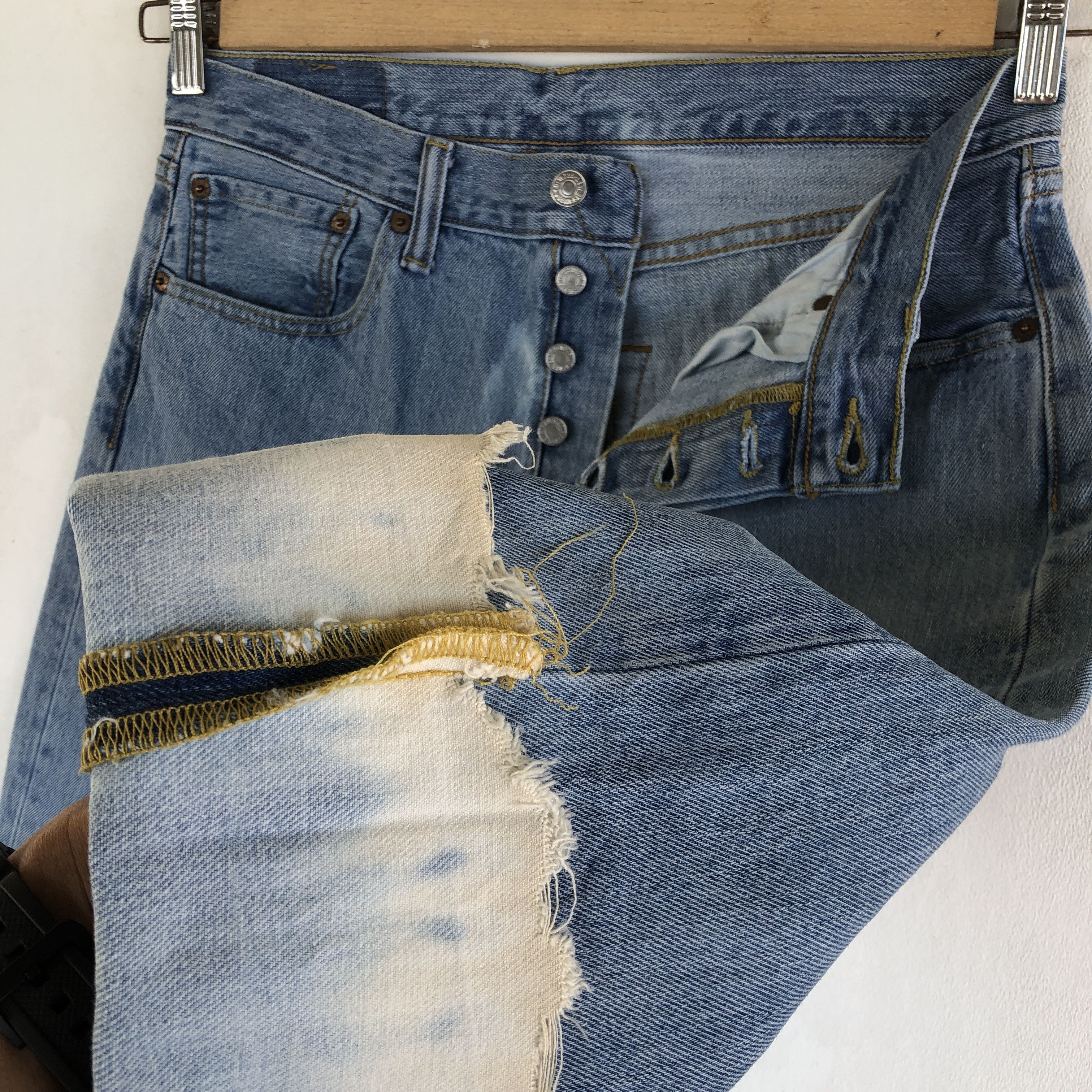 Levi's Vintage Levis 501 Bleach Short Jeans Levis Cut-Off Denim Size US 30 / EU 46 - 6 Thumbnail