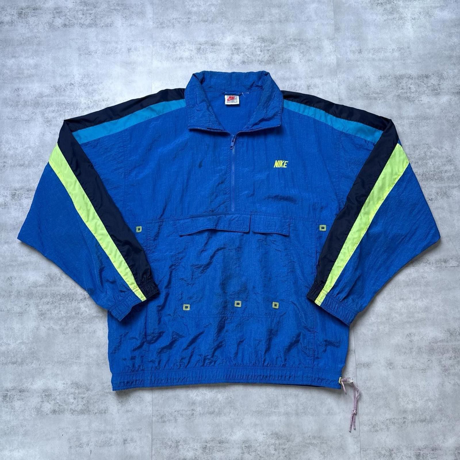 Nike Y2K Nike 90s Blue windbreaker jacket gray tag Size US M / EU 48-50 / 2 - 1 Thumbnail