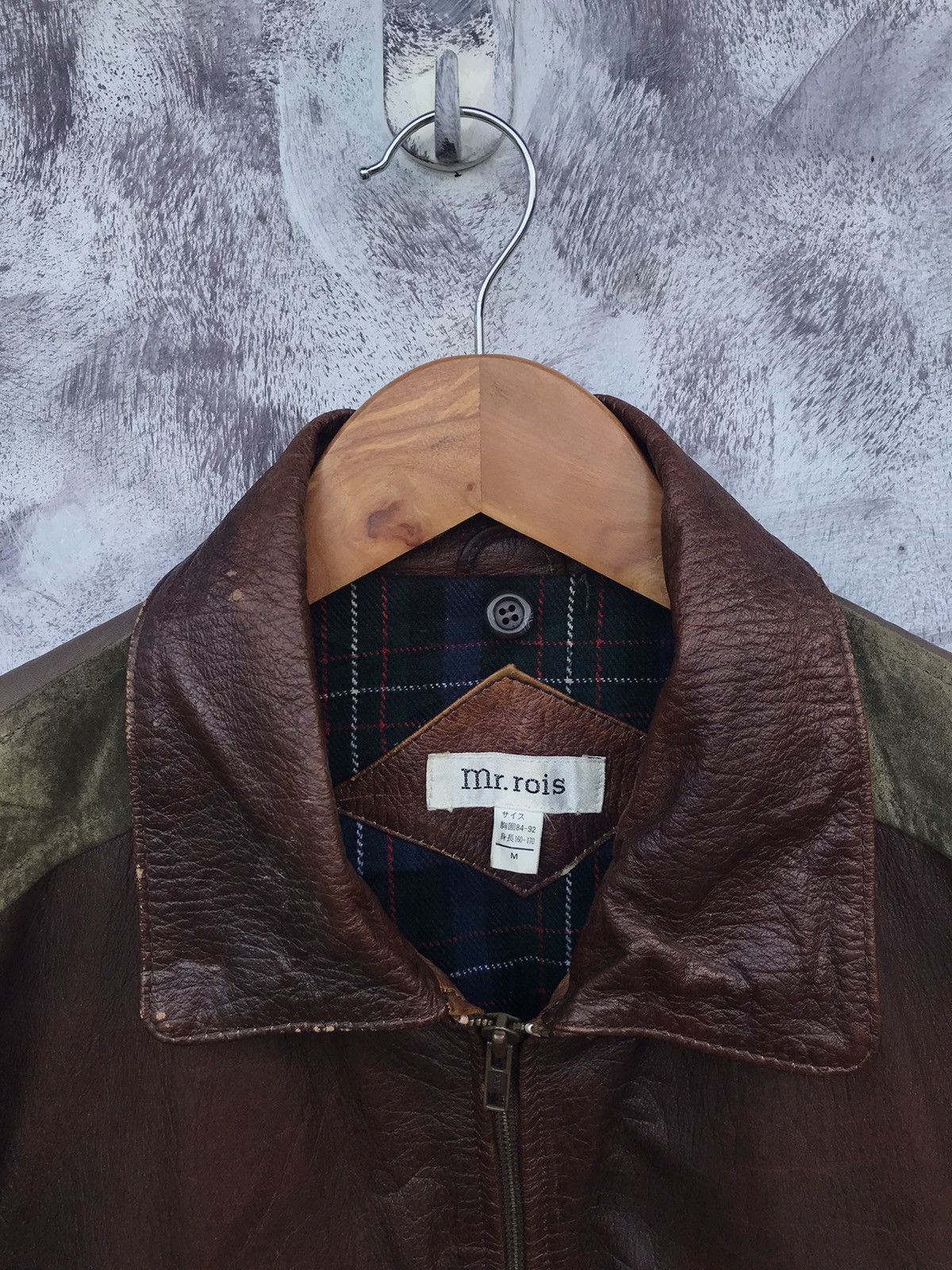 Japanese Brand × Leather Vintage the rois padded lining zipper jacket Size US M / EU 48-50 / 2 - 4 Thumbnail