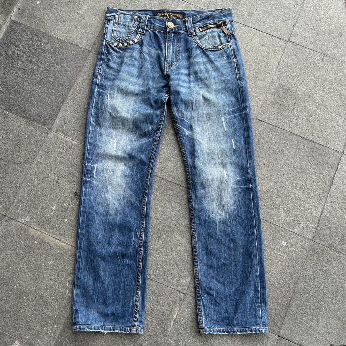 Japanese Brand Vintage y2k Redpepper Jeans Skull Size US 34 / EU 50 - 2 Thumbnail