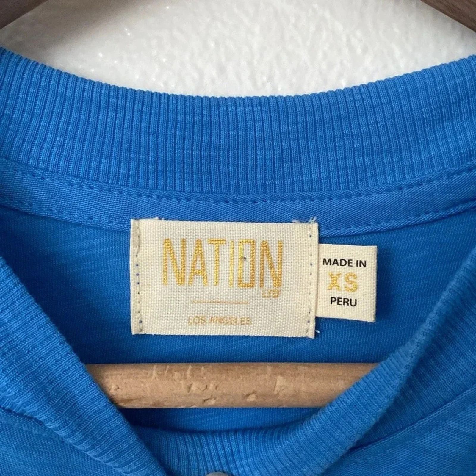 Nation LTD Nation LTD XS Paulette Tank Ruffle Sleeve Top in Bright Blue Size XS / US 0-2 / IT 36-38 - 5 Thumbnail