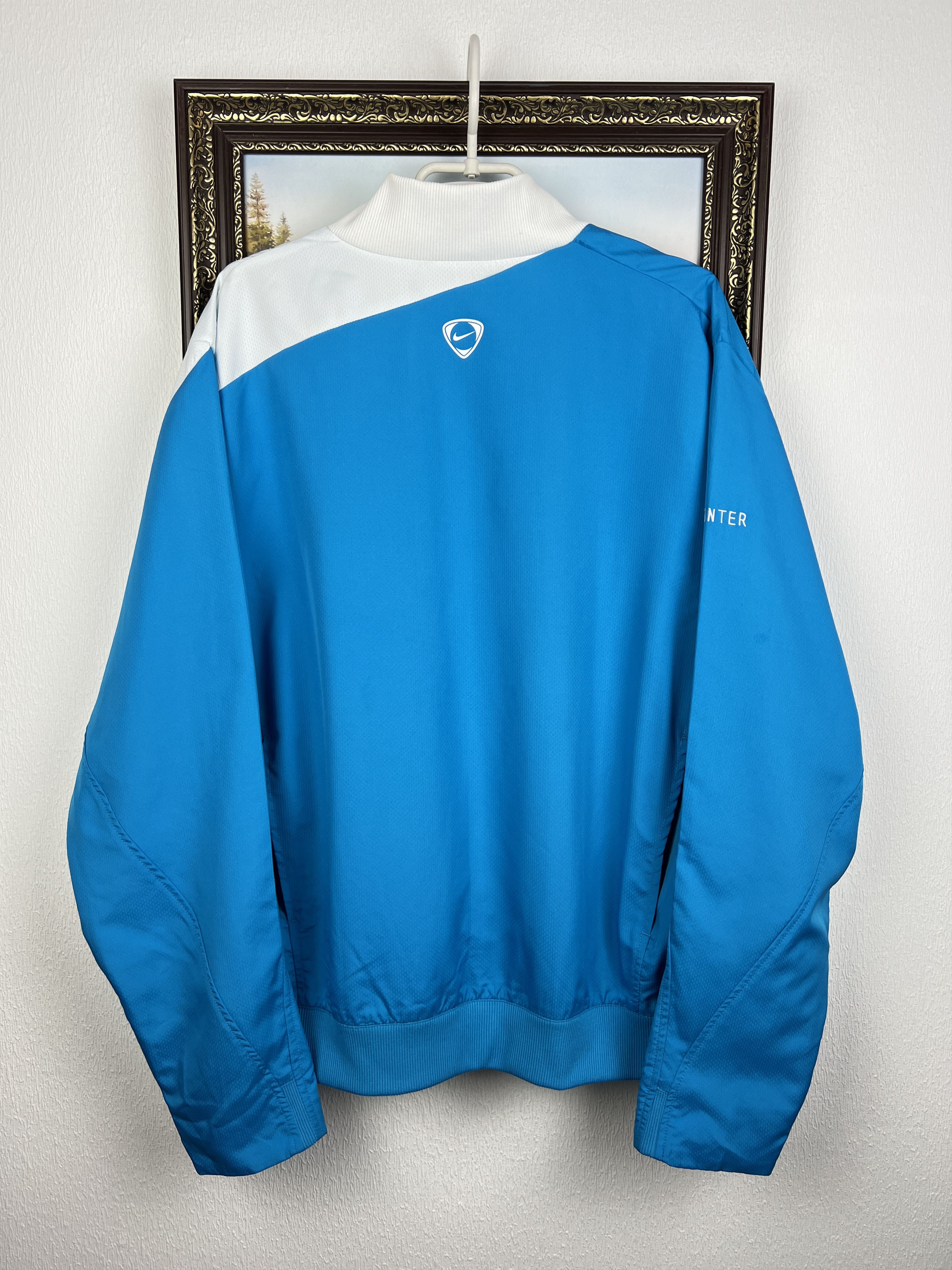 Nike Inter Milan Football Blue Jacket Soccer Train Track Top Zip Size US L / EU 52-54 / 3 - 10 Thumbnail