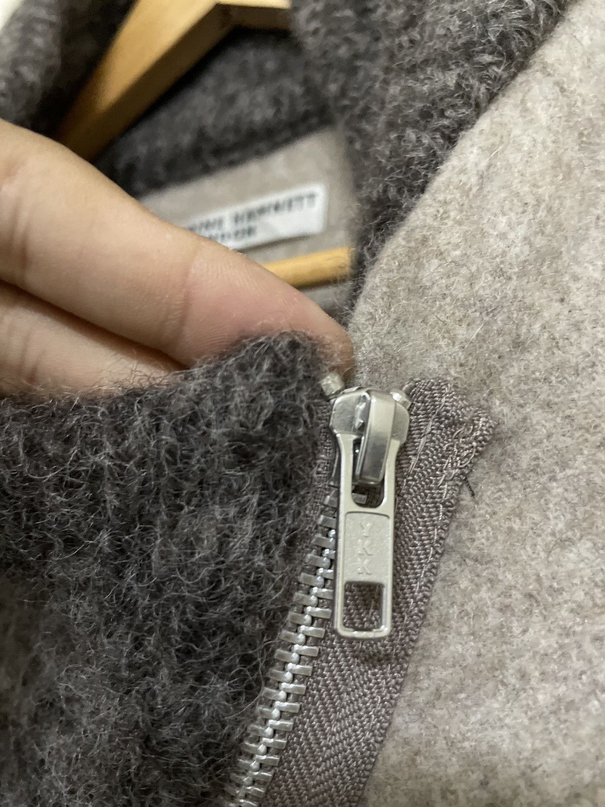 Japanese Brand × Katharine Hamnett London × Vintage KATHARINE HAMNETT CUT & SEWN WOOL BLEND CARDIGAN Size ONE SIZE - 6 Thumbnail