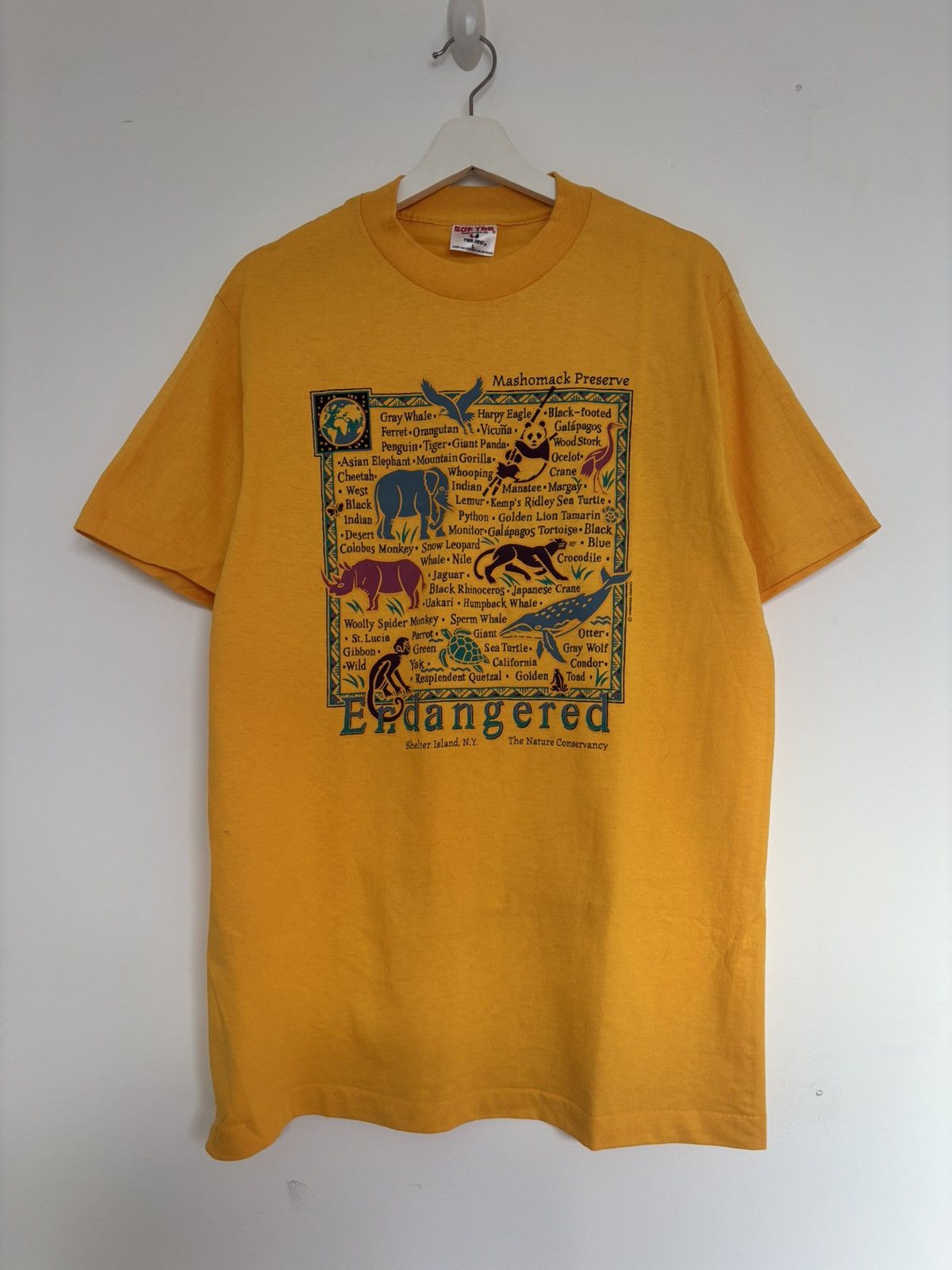 Other Vintage 90s Endangered Wildlife USA Made Single Stitch Large Size US L / EU 52-54 / 3 - 1 Thumbnail