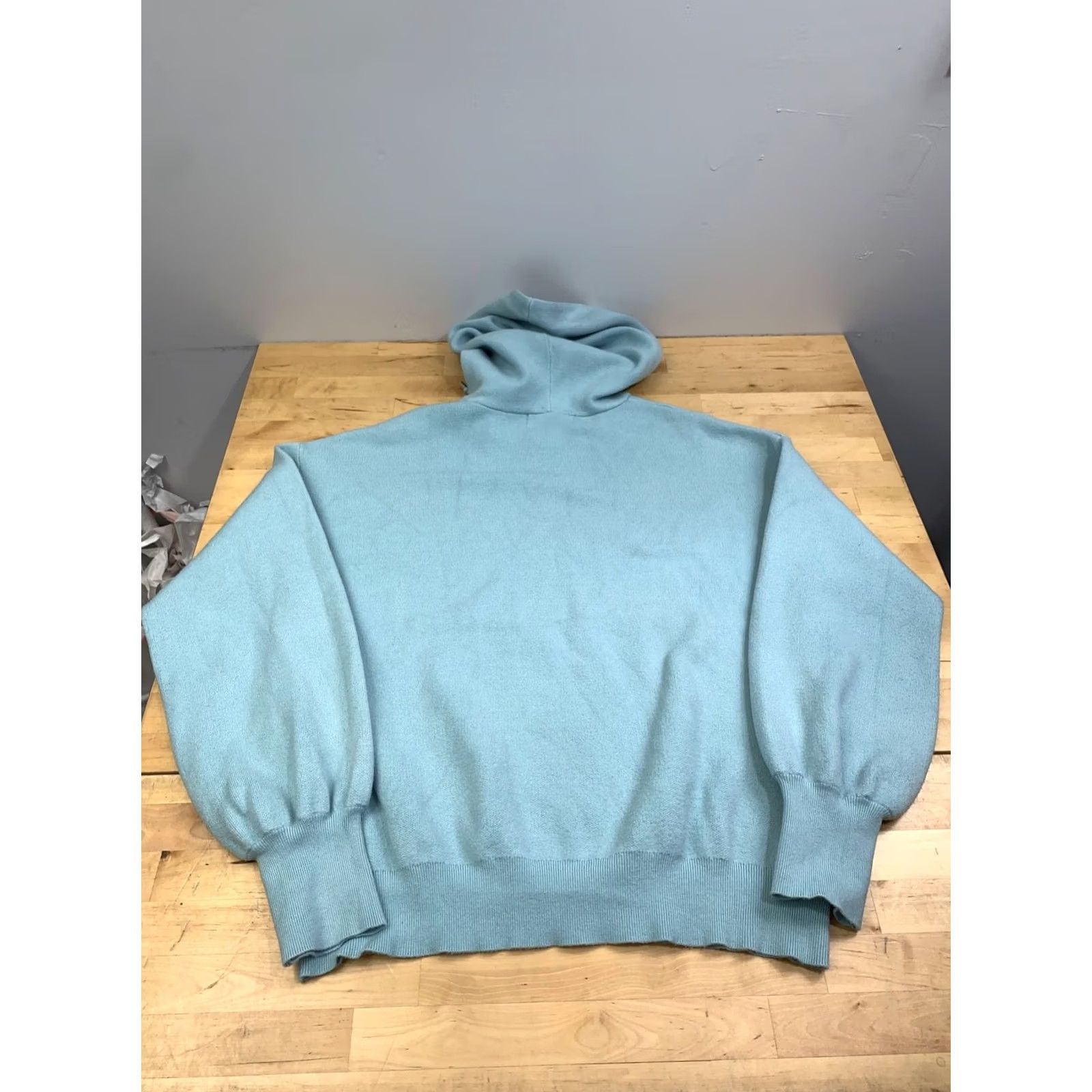 Vintage Philosophy Knit Sweater Hoodie Women XL Light Blue Pullover Casual XL Women Pullover Sweater Blue Philosophy Size XL / US 12-14 / IT 48-50 - 8 Thumbnail