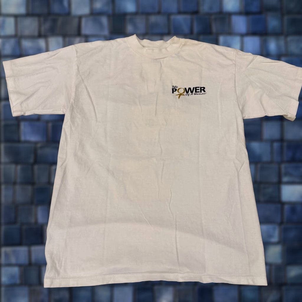Vintage VINTAGE The Power Of A Women Womens Golf Shirt 90s White Size L T-Shirt Mens? Size L / US 10 / IT 46 - 1 Thumbnail