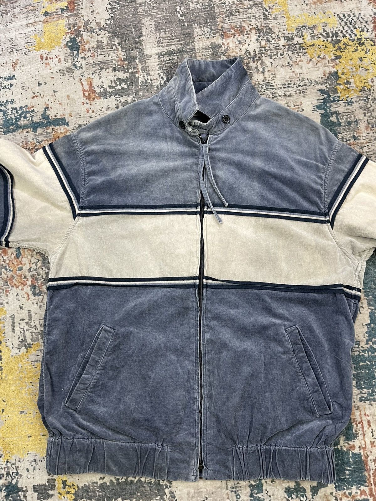 N.Hollywood Corduroy Swing Top Striped Jacket