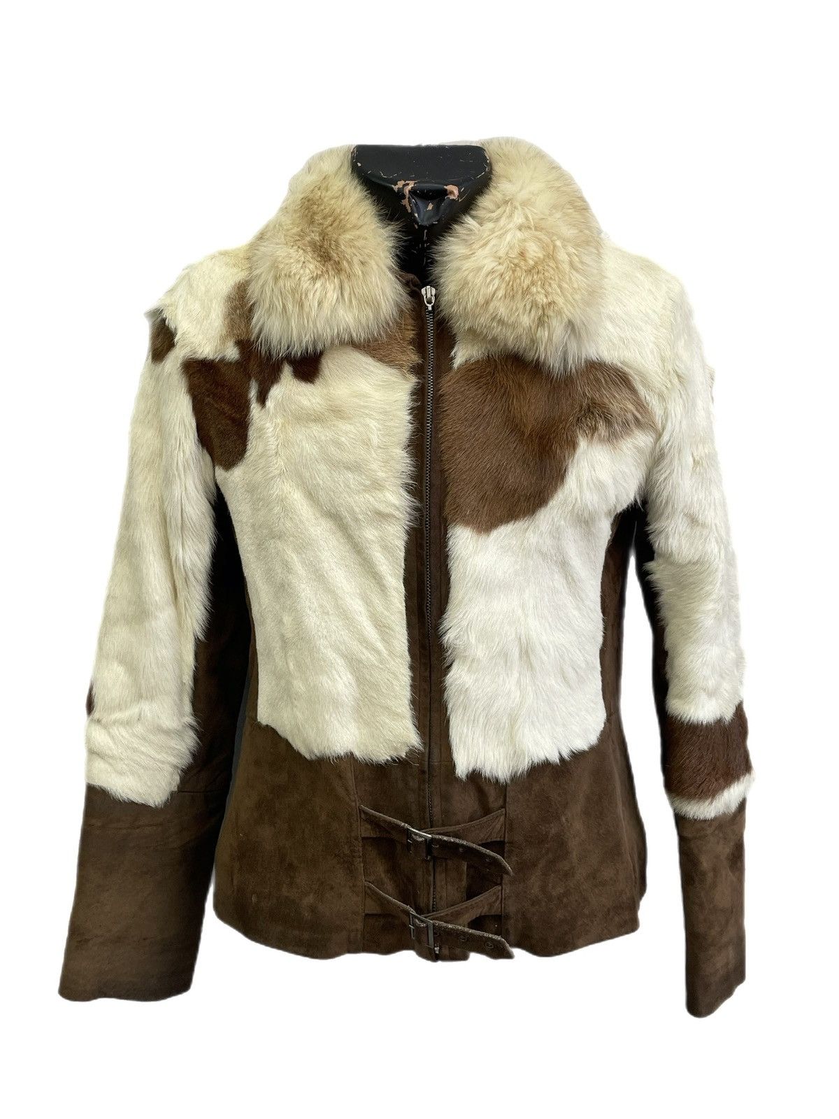 If Six Was Nine Hysteric glamour style brown fur fuzzy jacket vintage y2k Size L / US 10 / IT 46 - 1 Thumbnail