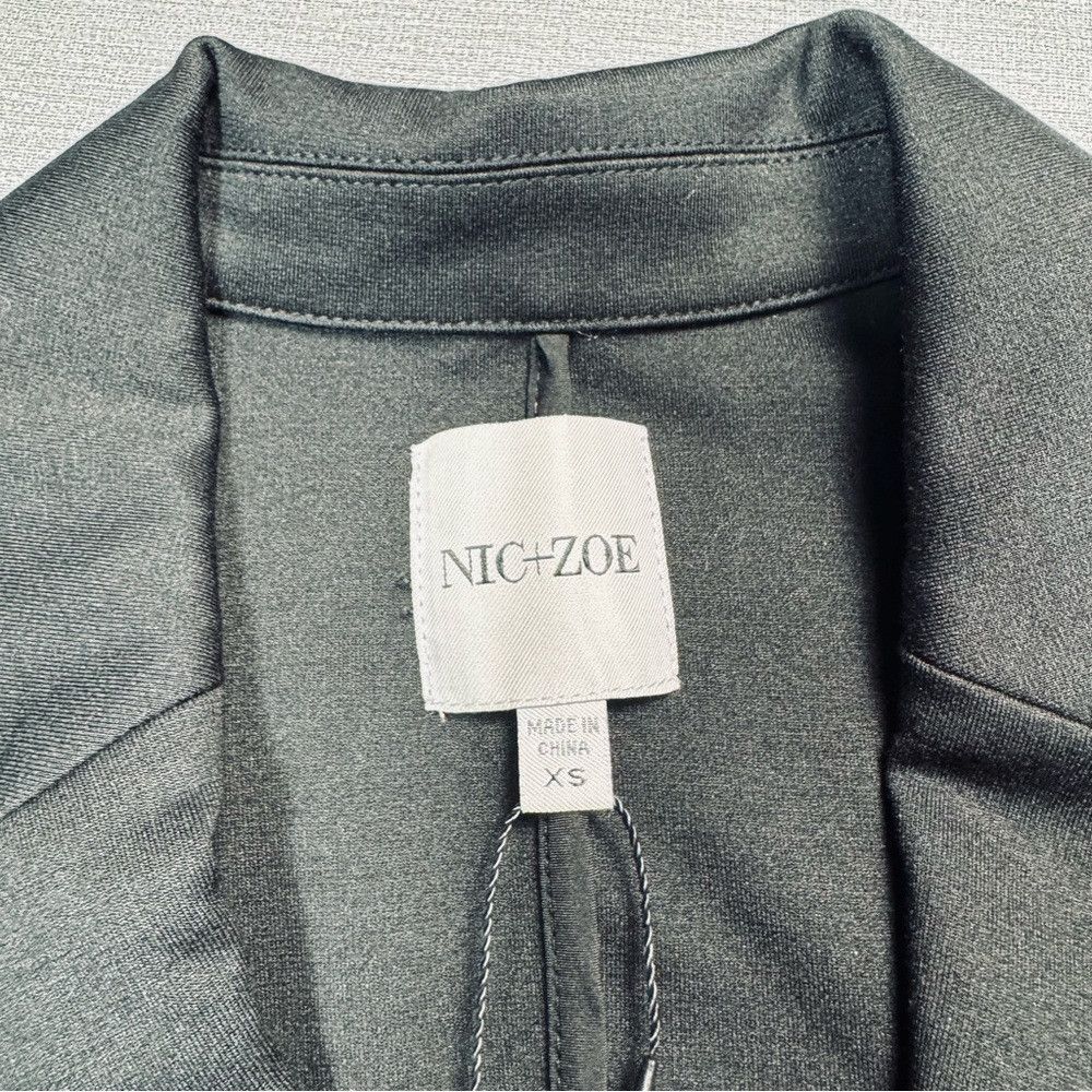 NIC+ZOE NWT New $178 NIC + ZOE Ponte Black Blazer Size XS Size XS / US 0-2 / IT 36-38 - 6 Thumbnail