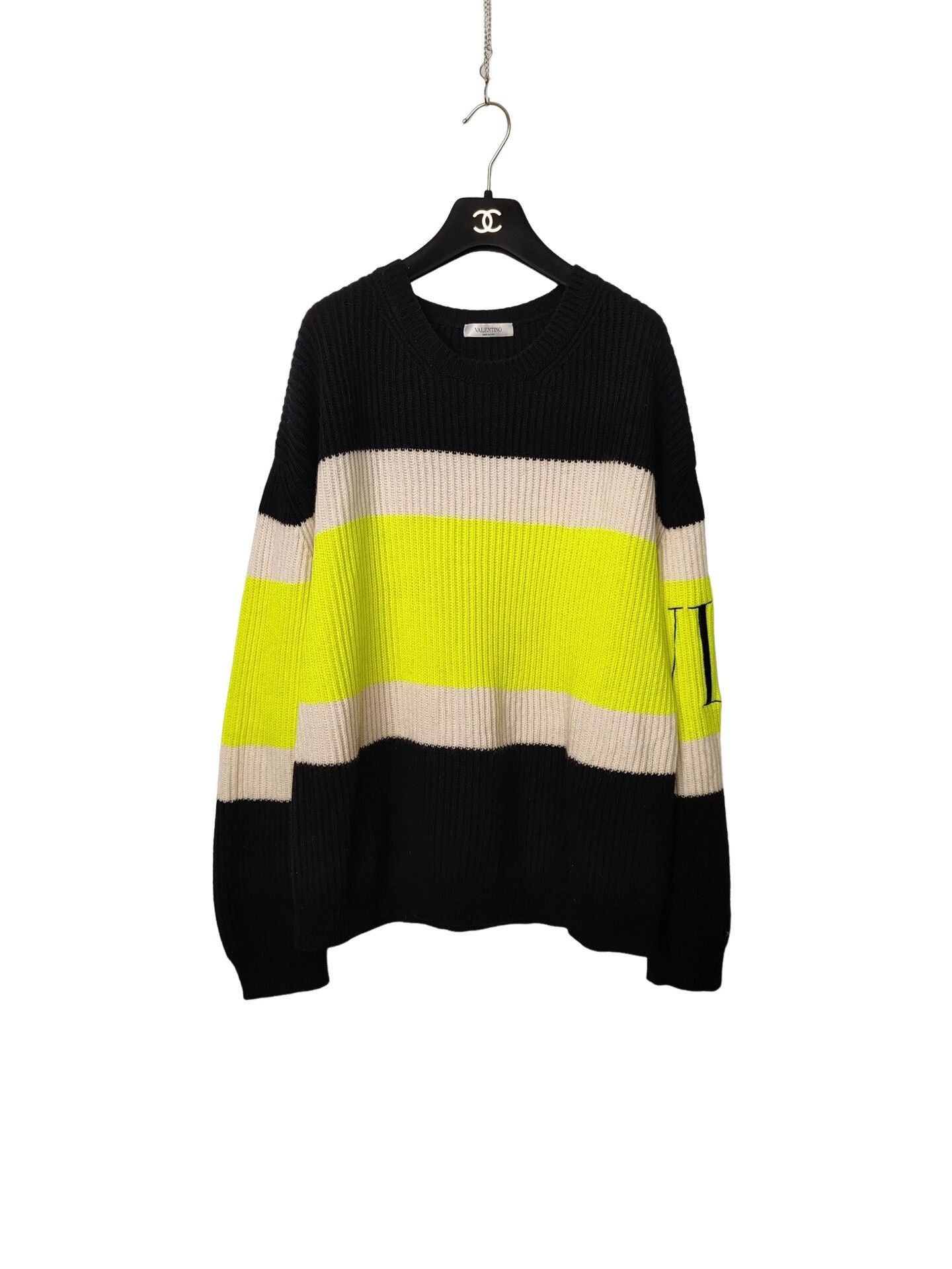 Valentino Valentino Logo Striped Sweater Size M Size US M / EU 48-50 / 2 - 1 Thumbnail