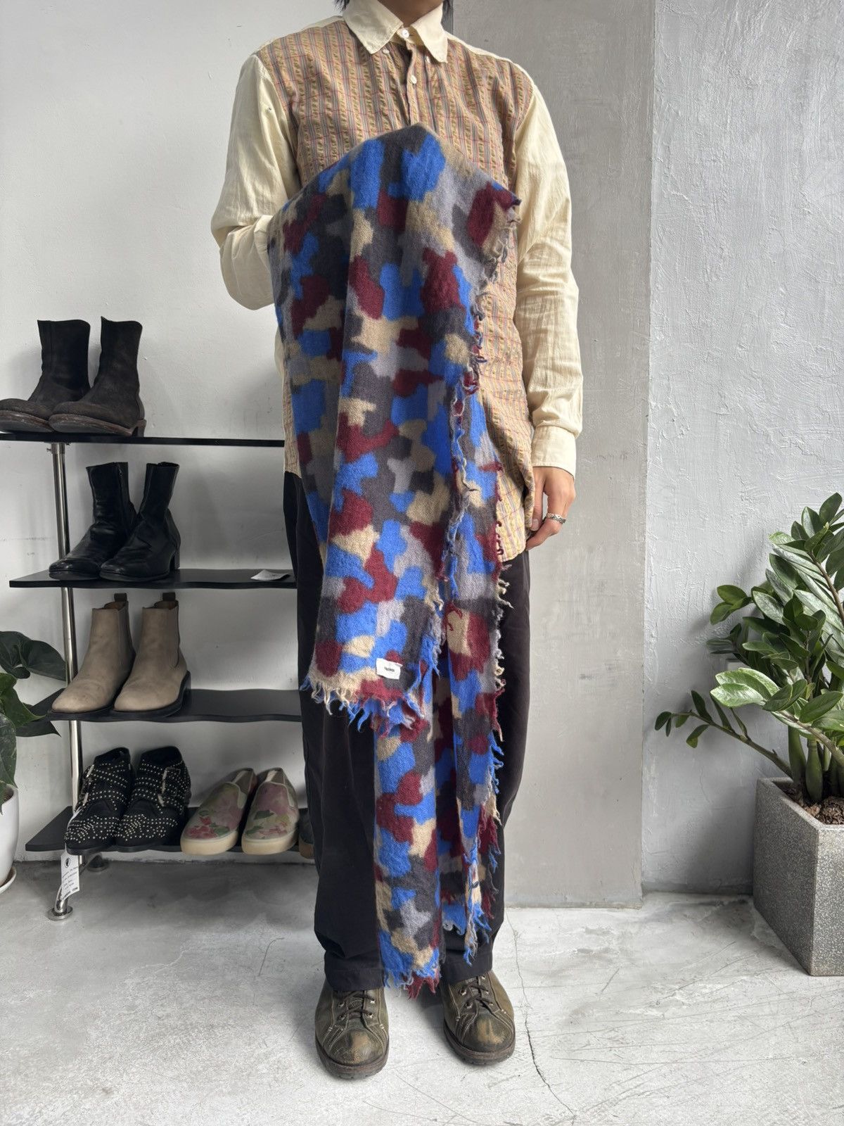 Undercover Undercover AW2012 big camo wool scarf Size ONE SIZE - 6 Thumbnail