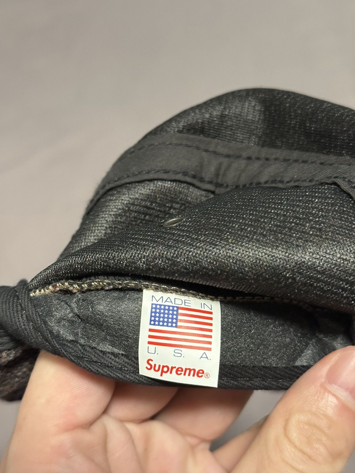 Supreme Supreme fw13 Donegal Wool W Suede Visor Camp Cap grey purple Size ONE SIZE - 5 Thumbnail