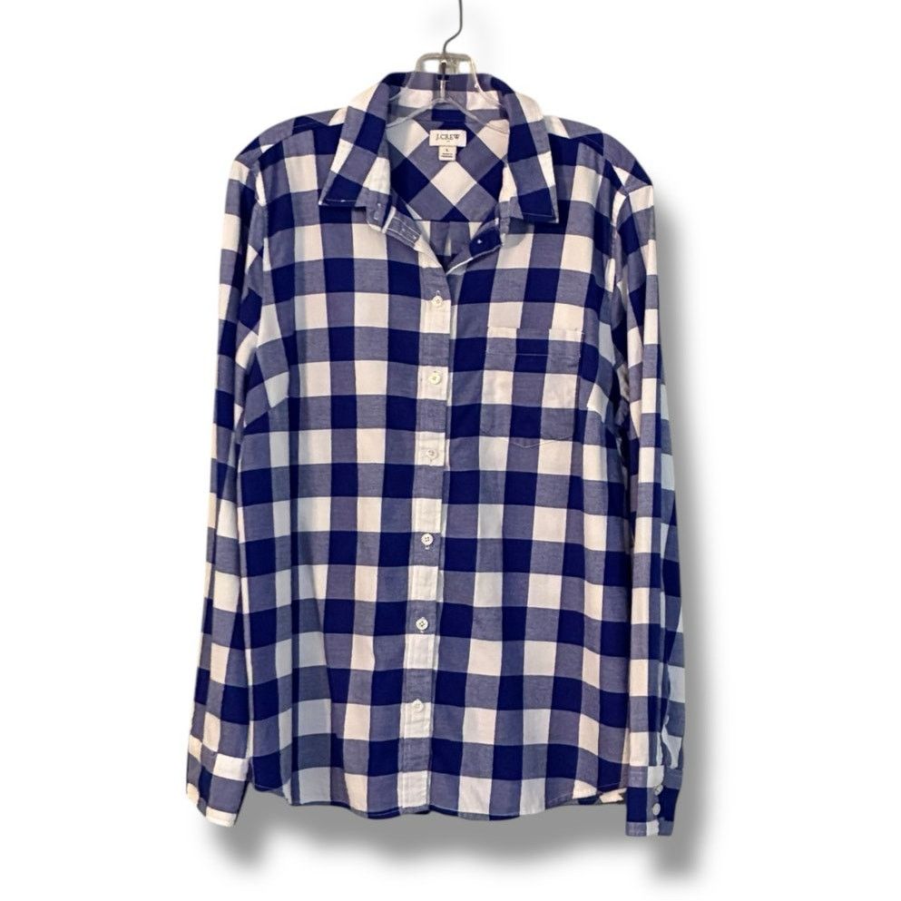 J.Crew J. Crew flannel button down plaid shirt Size L / US 10 / IT 46 - 4 Thumbnail