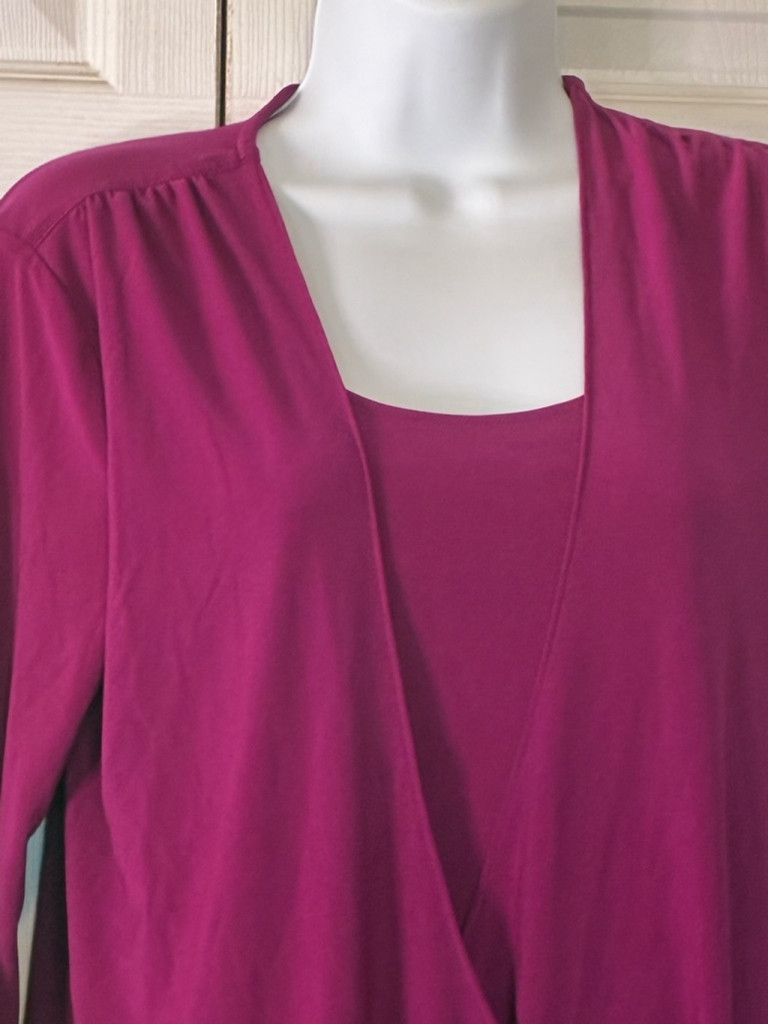 Coldwater Creek Coldwater. Creek Fuchsia Blouse Size XS / US 0-2 / IT 36-38 - 6 Thumbnail