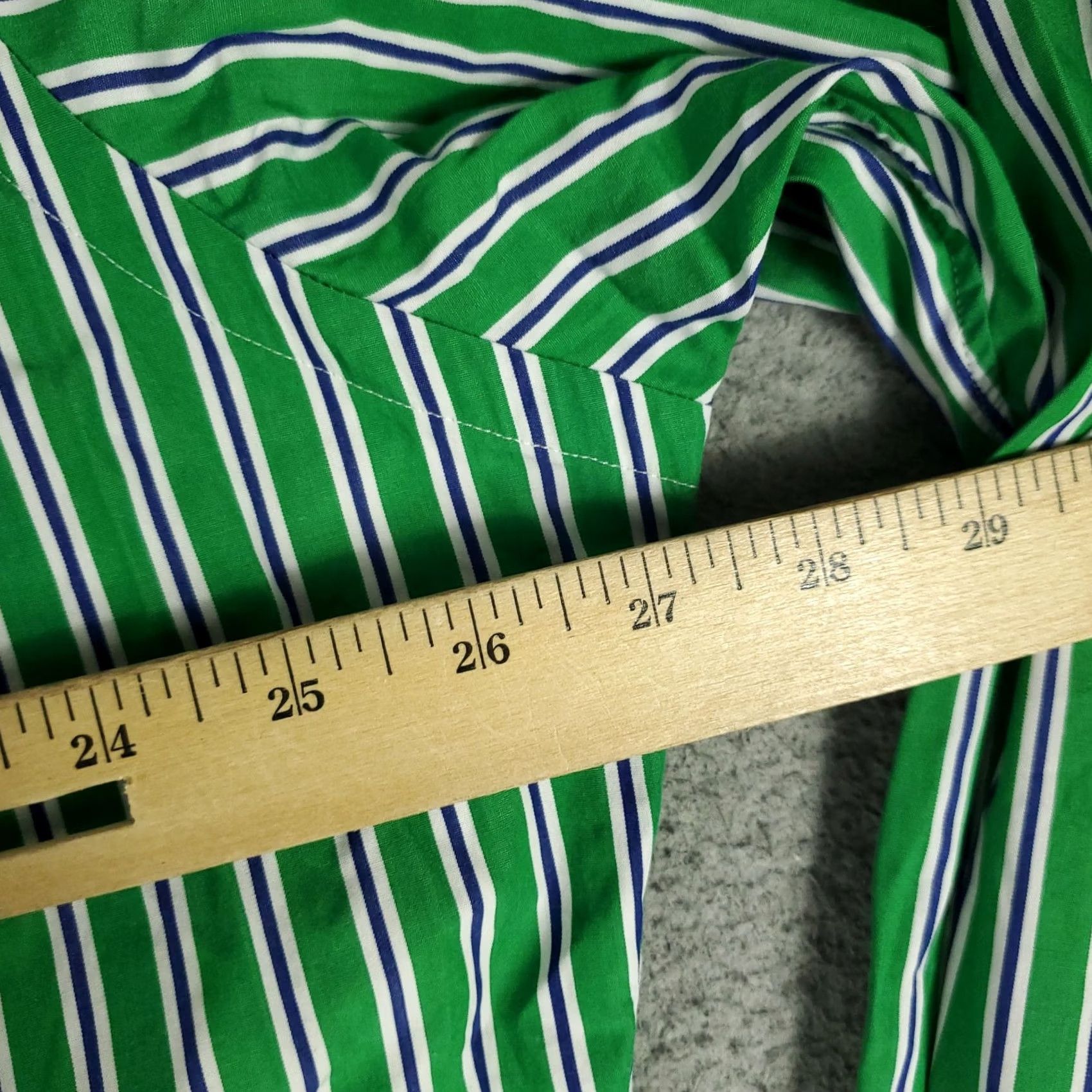 Ralph Lauren Ralph Lauren Shirt Mens XL Green Striped Pony Casual Button Up Long Sleeve Shirt Size US XL / EU 56 / 4 - 6 Thumbnail