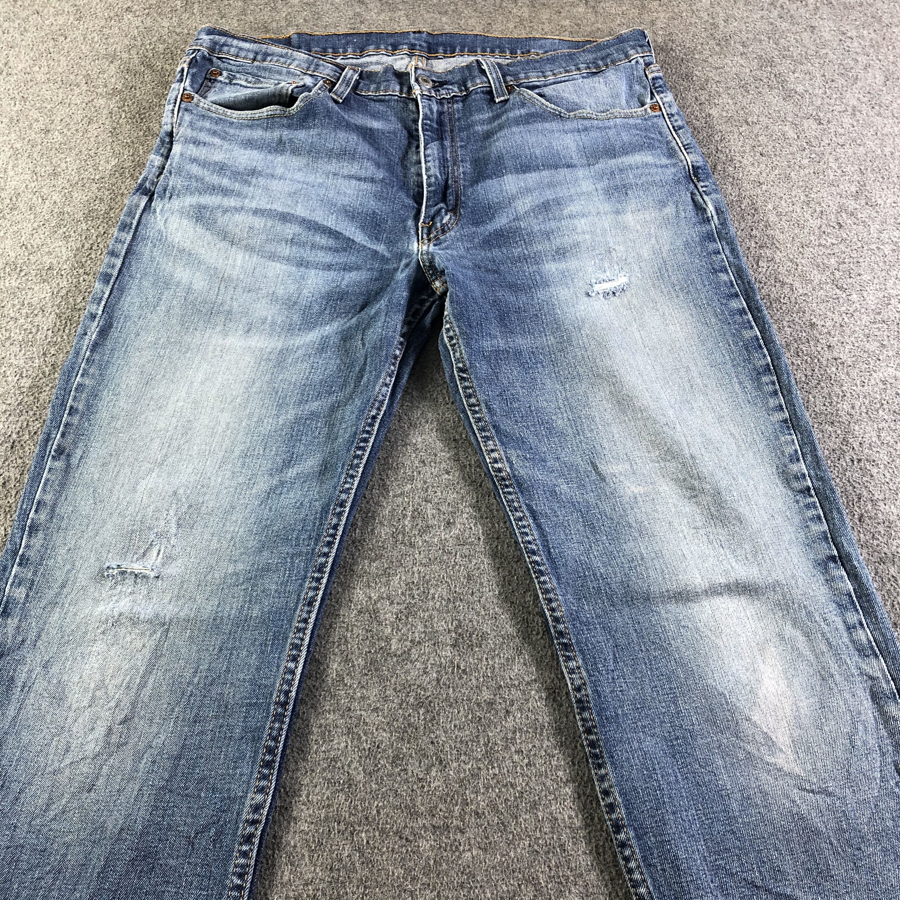 Levi's Vintage Blue Wash Levis 514 Jeans-J4517 Size US 35 - 3 Thumbnail