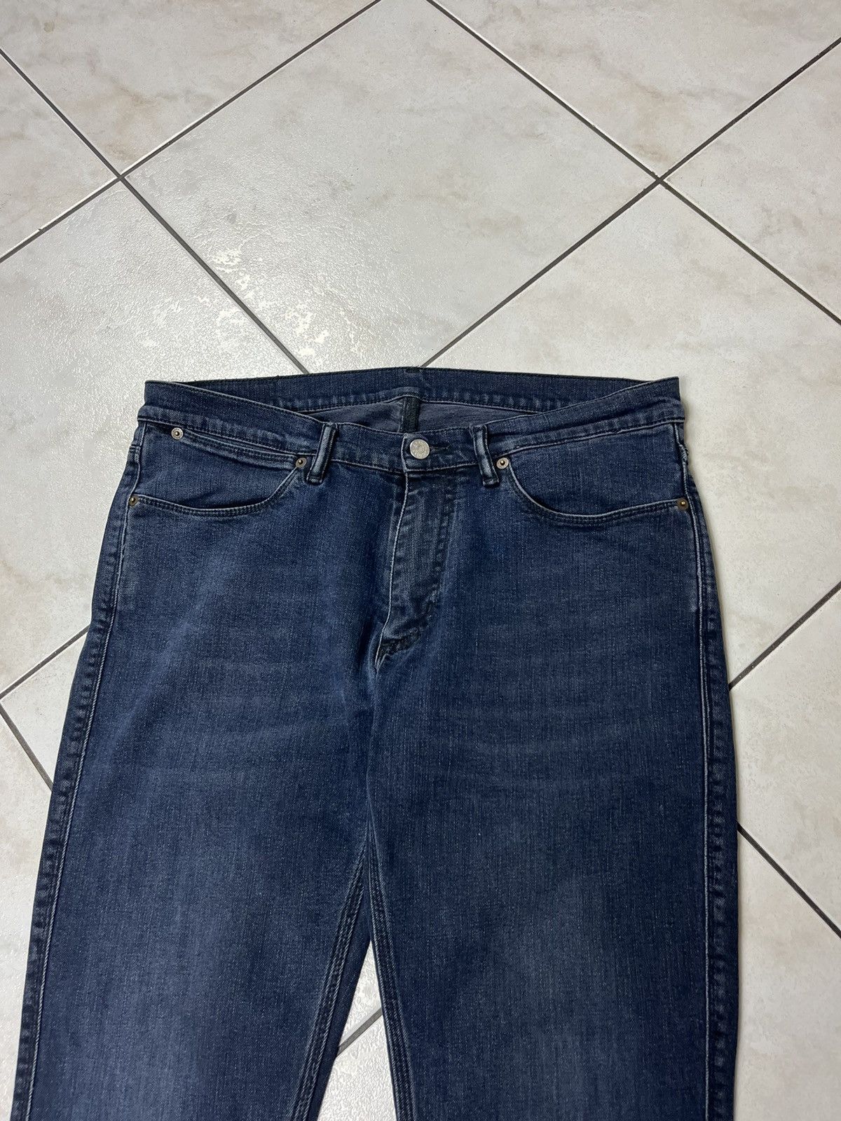 Acne Studios Acne Studios Max Blue Black FW20 classic jeans pants denim Size US 34 / EU 50 - 3 Thumbnail