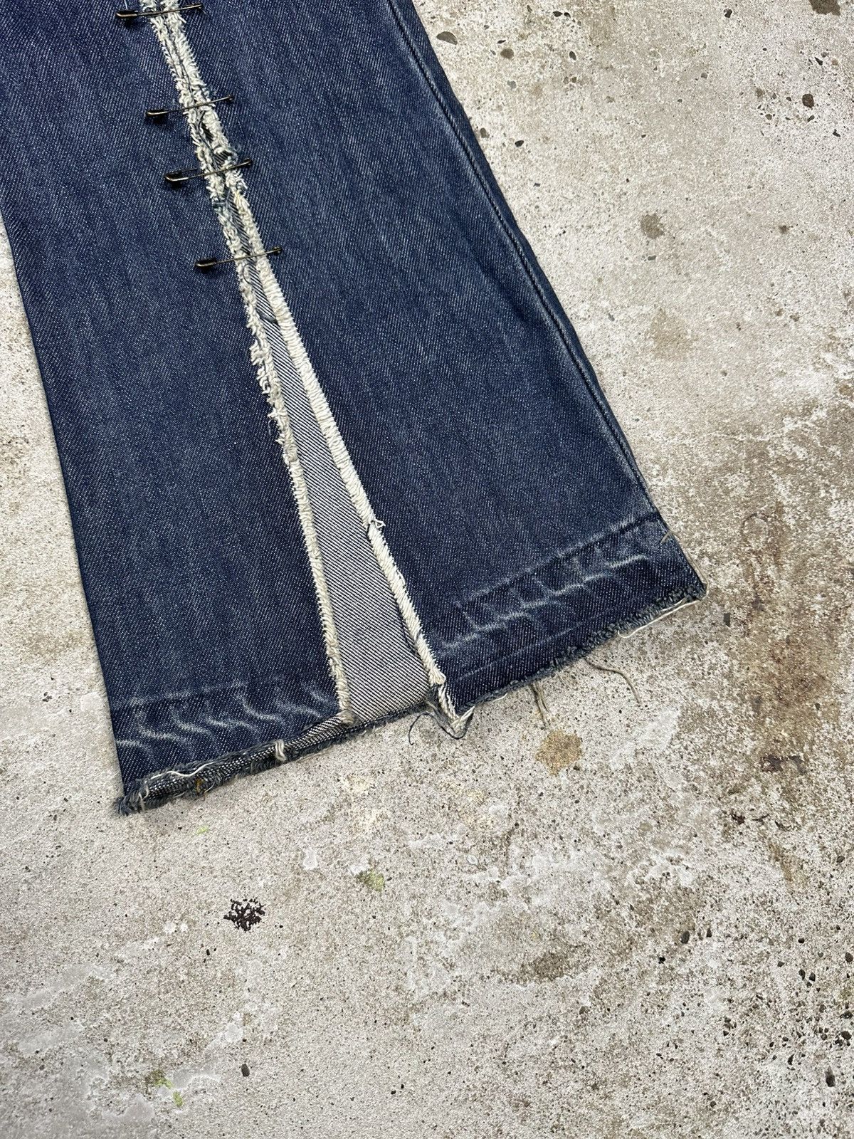 If Six Was Nine × Japanese Brand × Le Grande Bleu (L.G.B.) Vintage Y2K Reworked Flare Boot Cut Distressed Jeans Japan Size US 30 / EU 46 - 4 Thumbnail