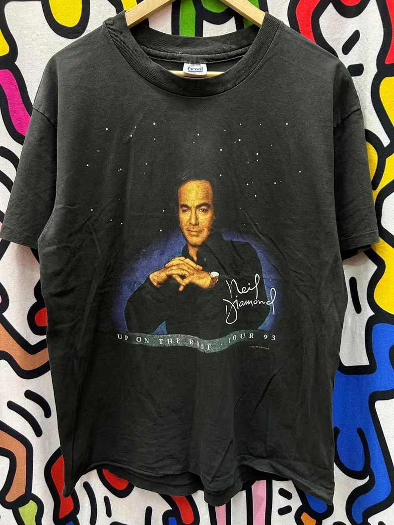Vintage Vintage 1993 Neil Diamond tshirt size L Size US L / EU 52-54 / 3 - 2 Thumbnail