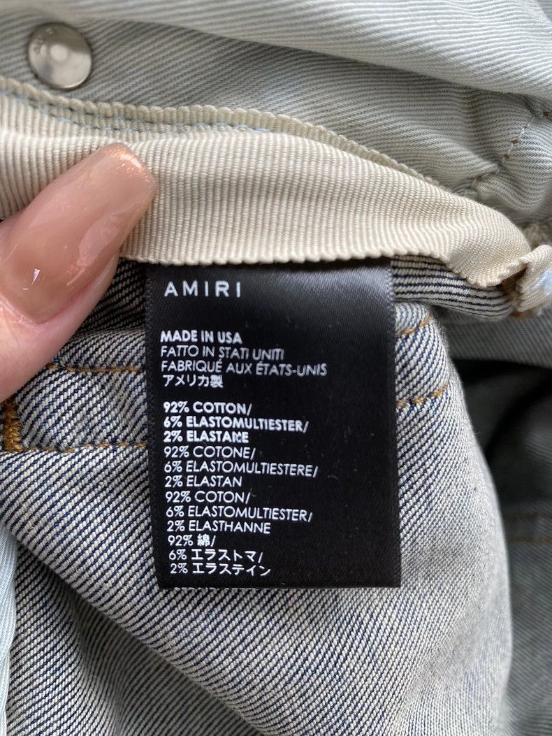 Amiri Amiri Washed blue patchwork leather MX1 jeans 2502-Nextarro Size US 34 / EU 50 - 4 Thumbnail