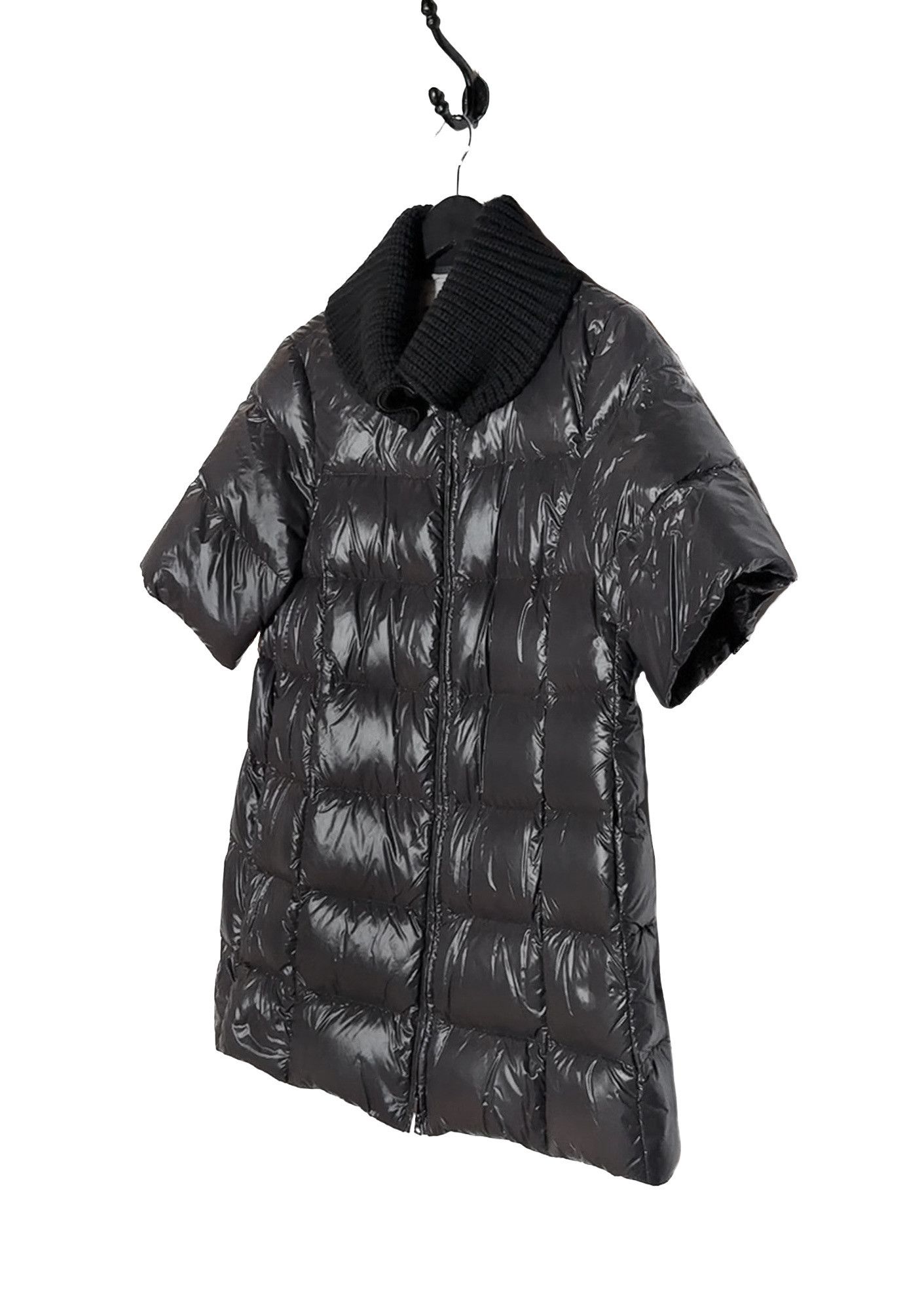 Prada Prada Linea Rossa Black Down Wool Collar Puffer Coat Size M / US 6-8 / IT 42-44 - 2 Thumbnail