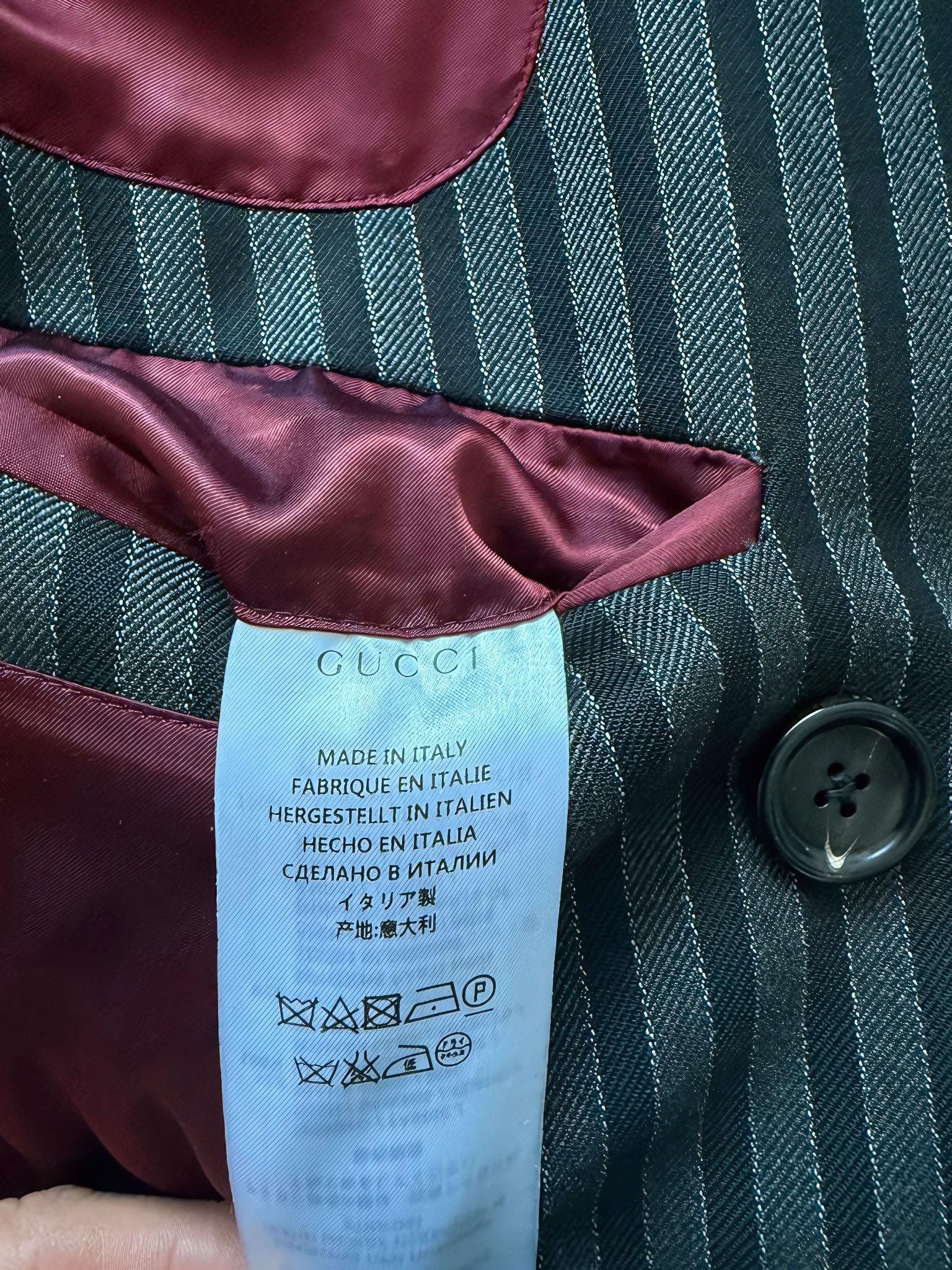 Gucci STRIPPED WOOL COAT BY TOM FORD Size US M / EU 48-50 / 2 - 6 Thumbnail