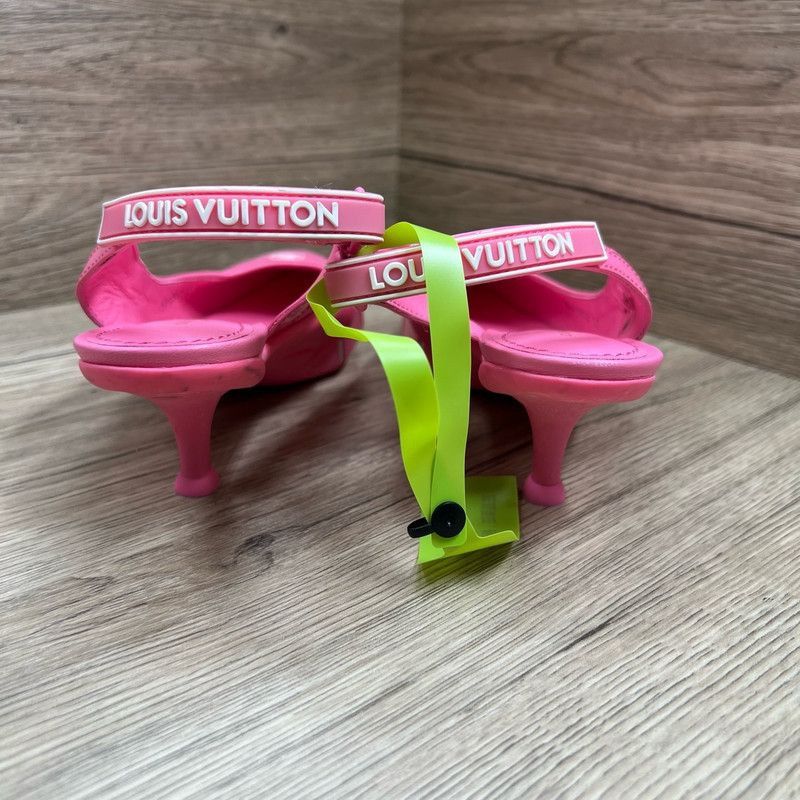 Louis Vuitton Louis Vuitton Archlight Pink High Heels -2505 Size US 7 / IT 37 - 5 Thumbnail