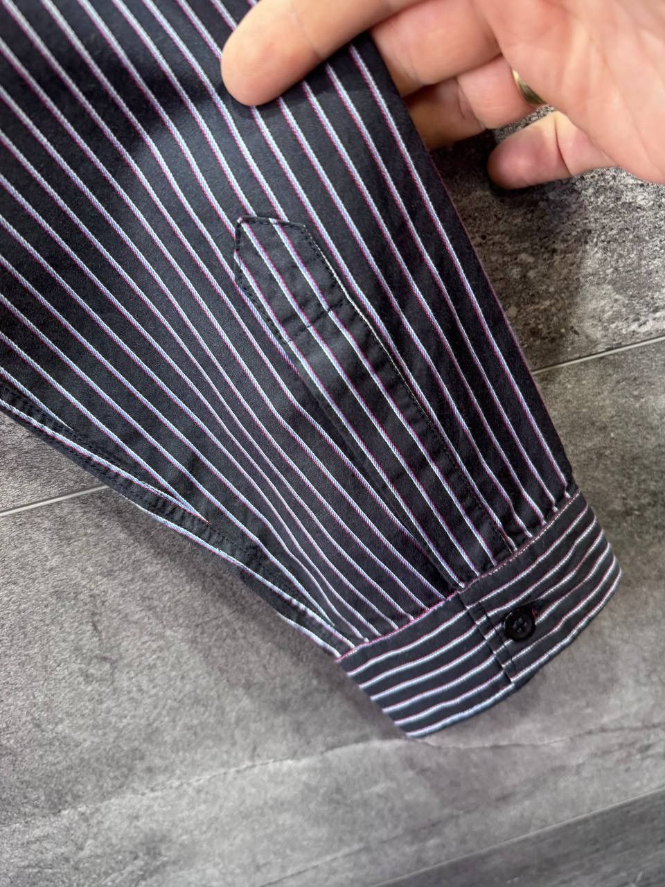 Armani Armani Jeans Men's Button-Up Long Sleeve Striped Shirt Size US L / EU 52-54 / 3 - 13 Thumbnail
