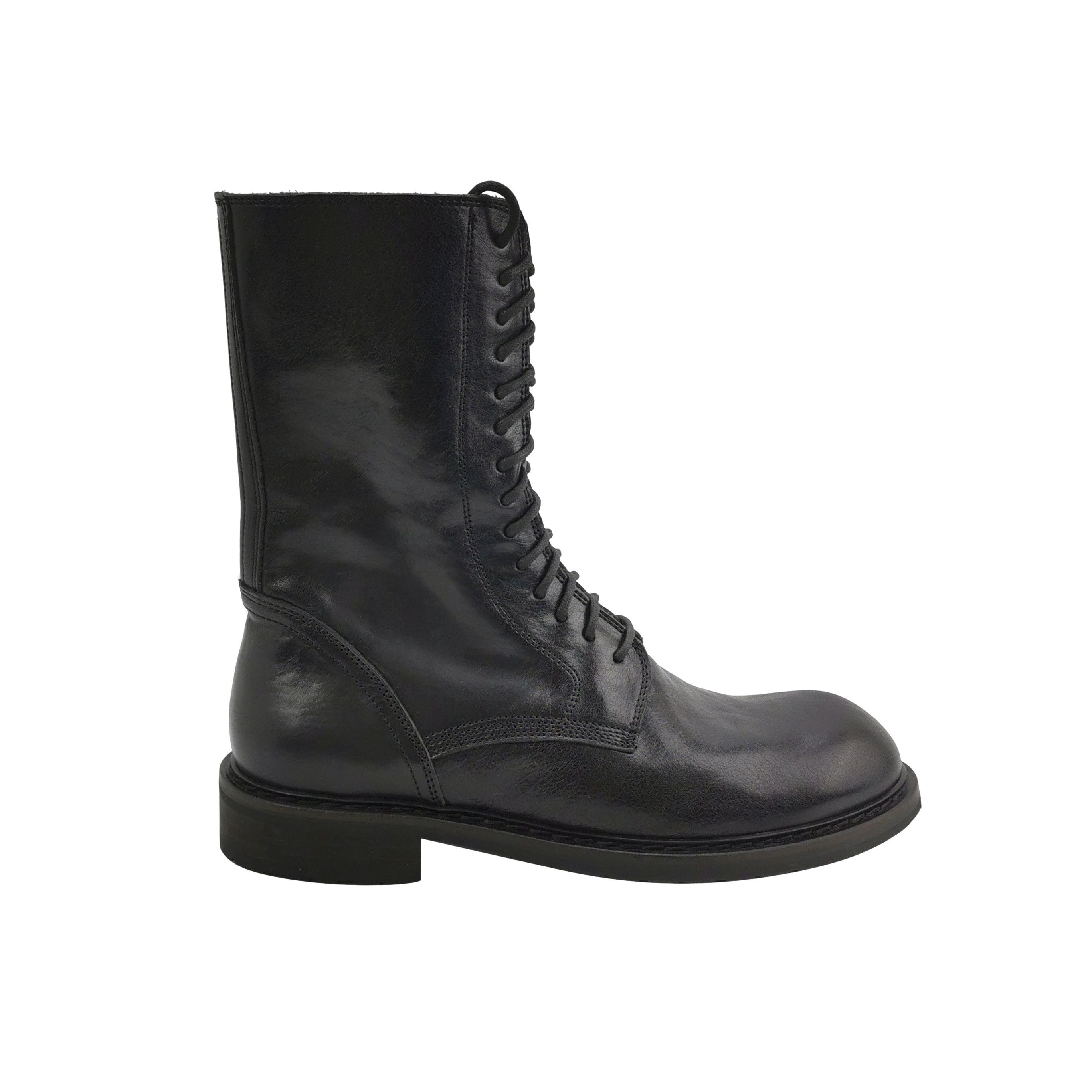 Ann Demeulemeester Ann Demeulemeester Lace-Up Leather Boots EU 44 Size US 11 / EU 44 - 1 Thumbnail