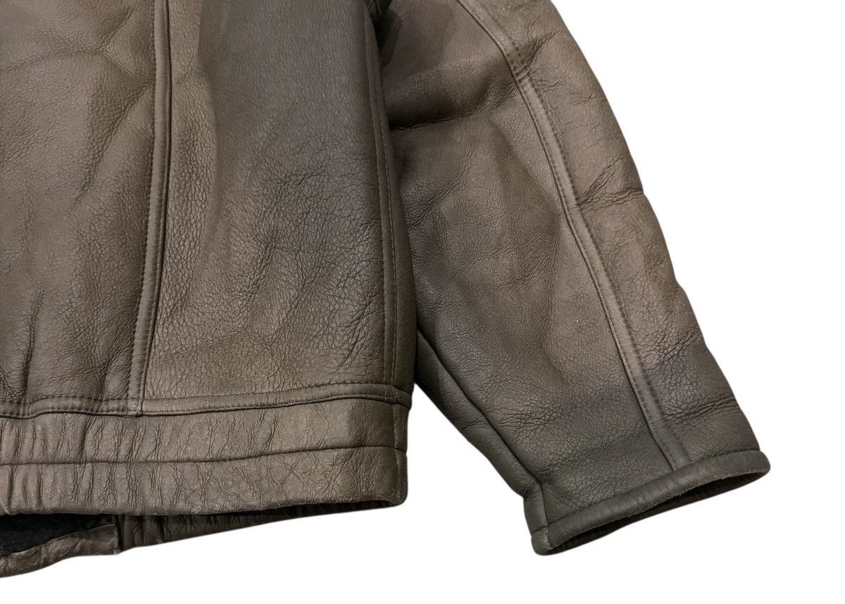 Leather Vintage Sheepskin Shearling Avant Garde Leather Jacket Size US M / EU 48-50 / 2 - 12 Thumbnail