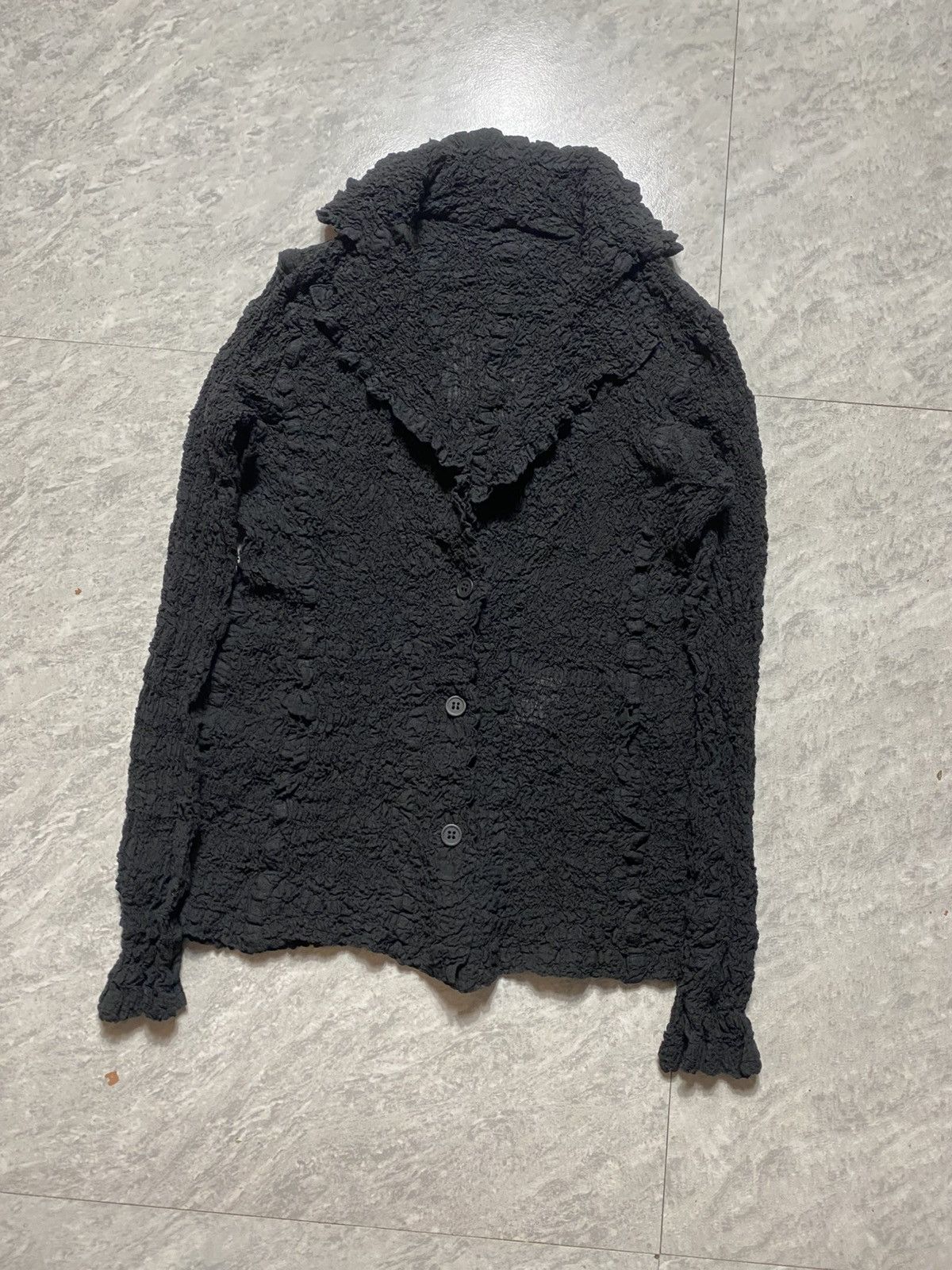 Issey Miyake ISSEY MIYAKE ME PLEATED RUFFLE BLAZER Size S / US 4 / IT 40 - 2 Thumbnail