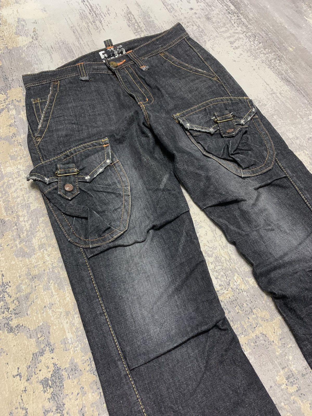 Edwin Edwin 505 ifsixwasnine Style Cargo Flared Jeans W31x30 Size US 31 - 2 Thumbnail