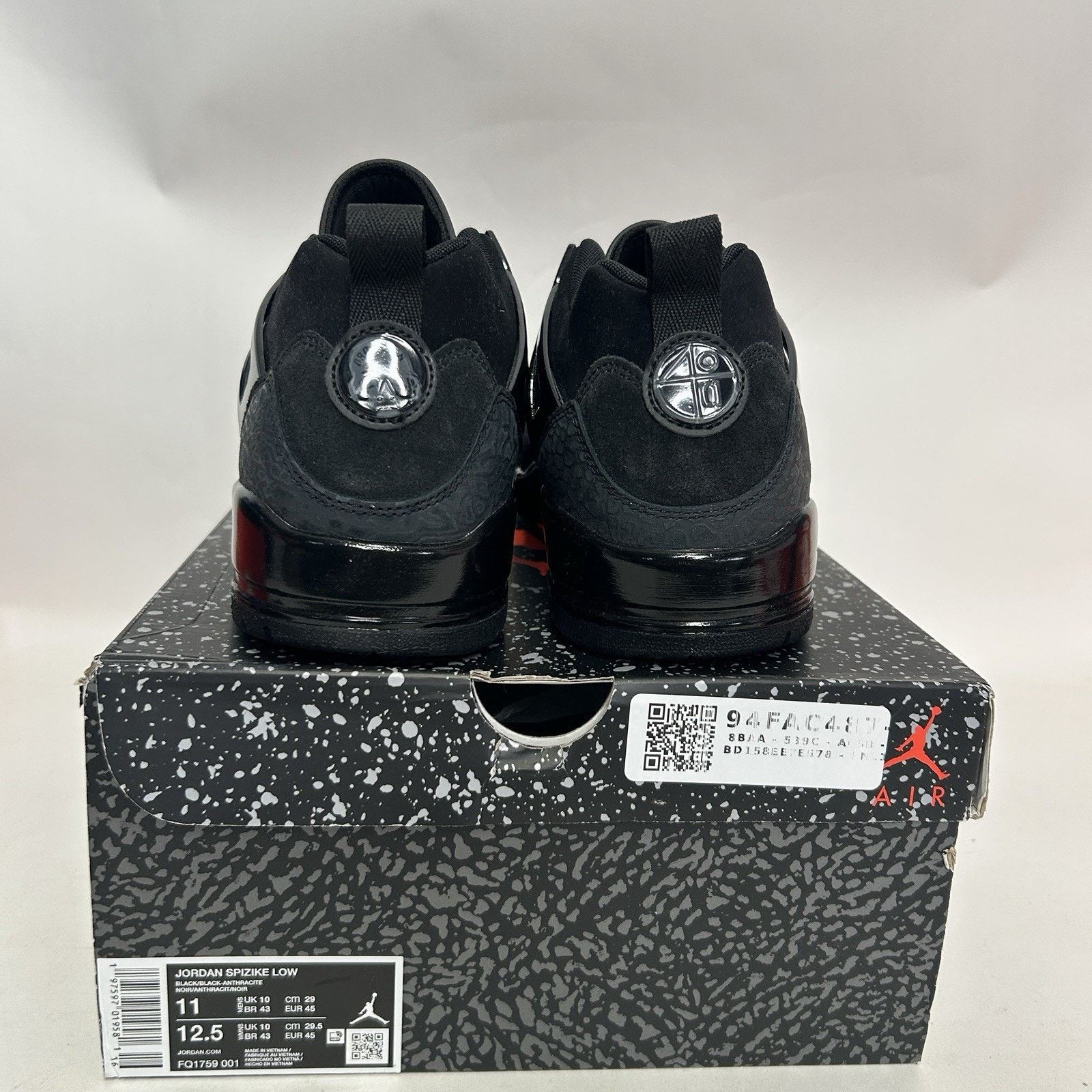 Nike Nike Air Jordan Spizike Low “Black Cat” FQ1759-001 Size US 11 / EU 44 - 4 Thumbnail