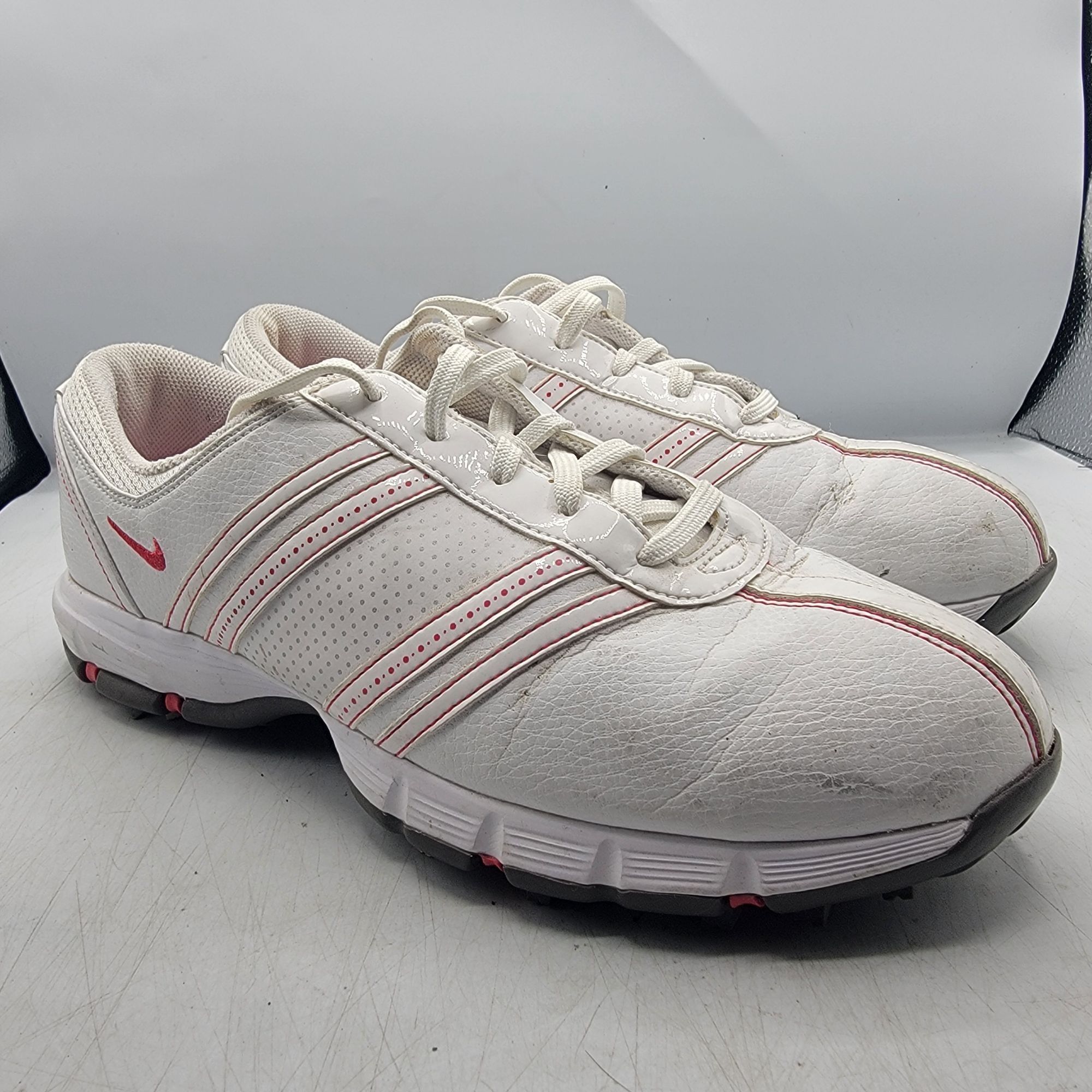 Nike Nike Delight Womens 9.5 White Red Golf Shoes Summer Sports O Size US 9.5 / IT 39.5 - 1 Thumbnail
