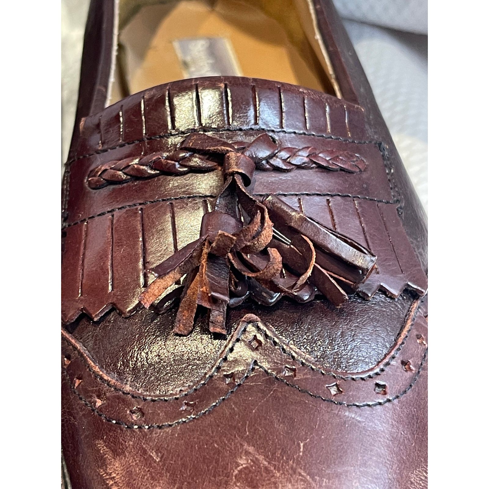 Stanley Blacker Stanley Blacker Brown Oxfords Men's Size 8.5 Made in Italy Size US 8.5 / EU 41-42 - 2 Thumbnail