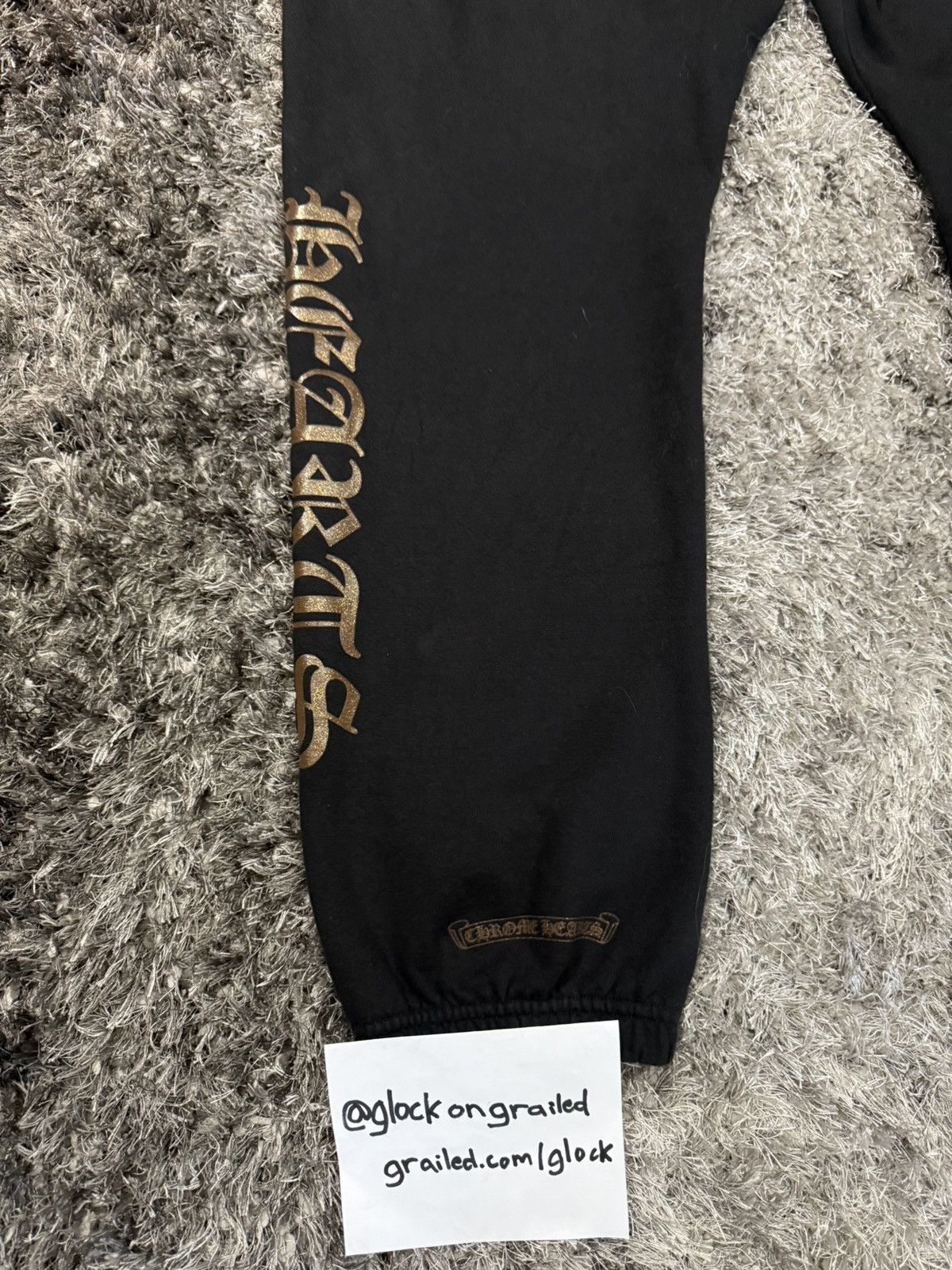 Chrome Hearts Chrome Hearts 1988 Glitter Print Horseshoe Sweatpants Size M Size US 33 - 7 Thumbnail