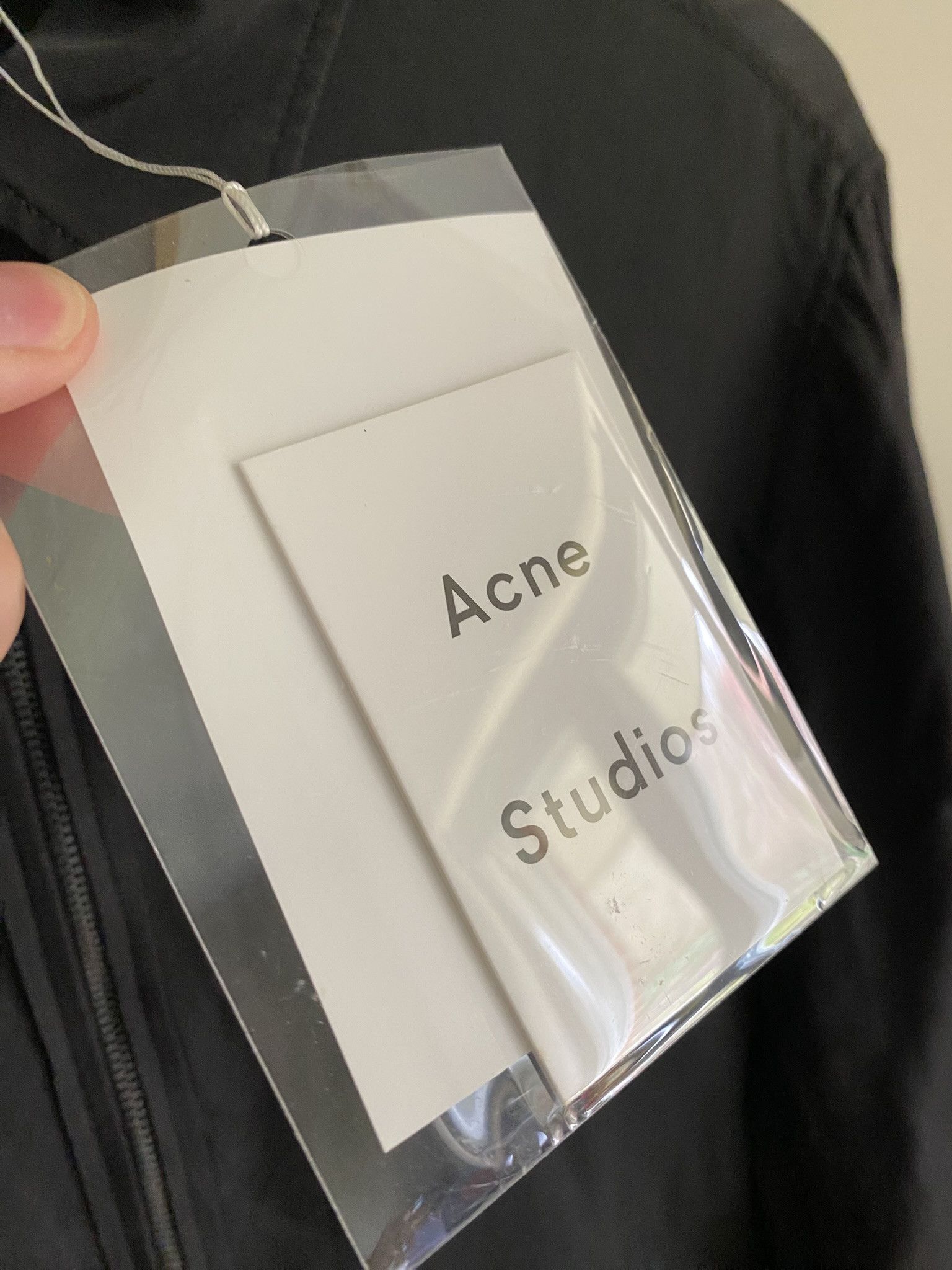 Acne Studios 48/M - Lightweight Zip Jacket - Silky Black Size US M / EU 48-50 / 2 - 3 Thumbnail