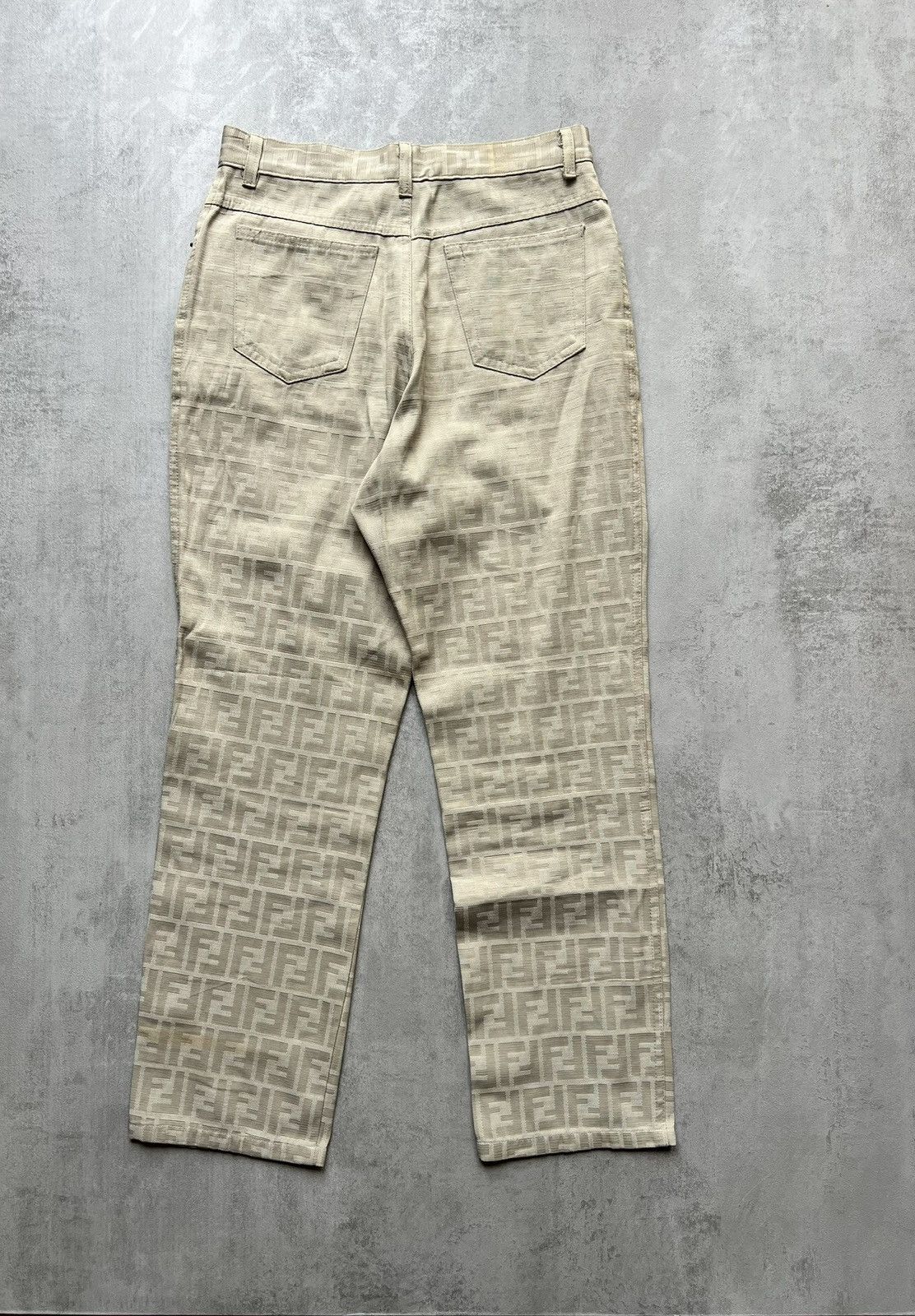 Fendi Fendi Zucca Pattern Jeans Size 25" / US 0 / IT 36 - 2 Thumbnail