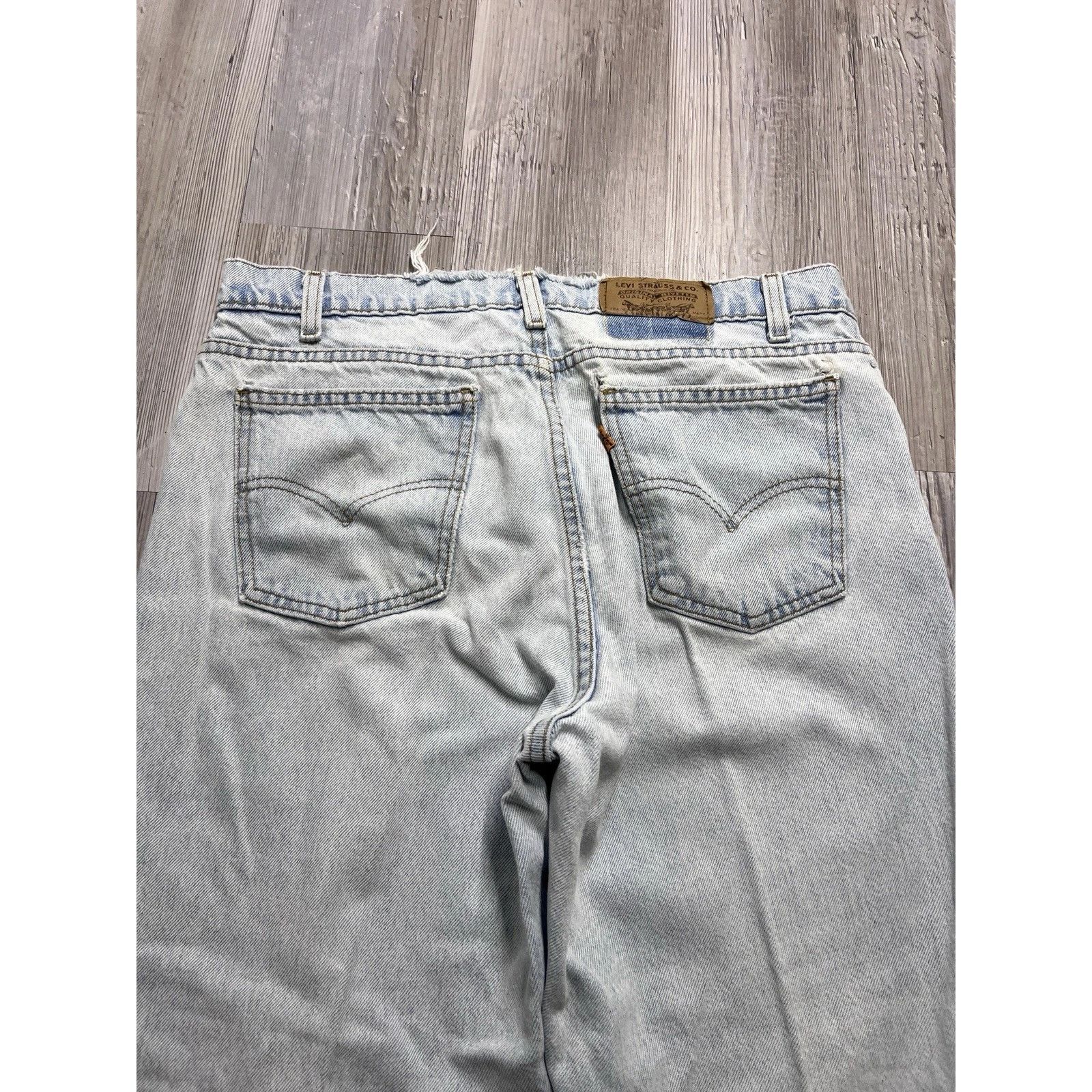Levi's Levis- 550 Jeans 90s Orange Tab Distressed Denim USA Size US 36 / EU 52 - 9 Thumbnail