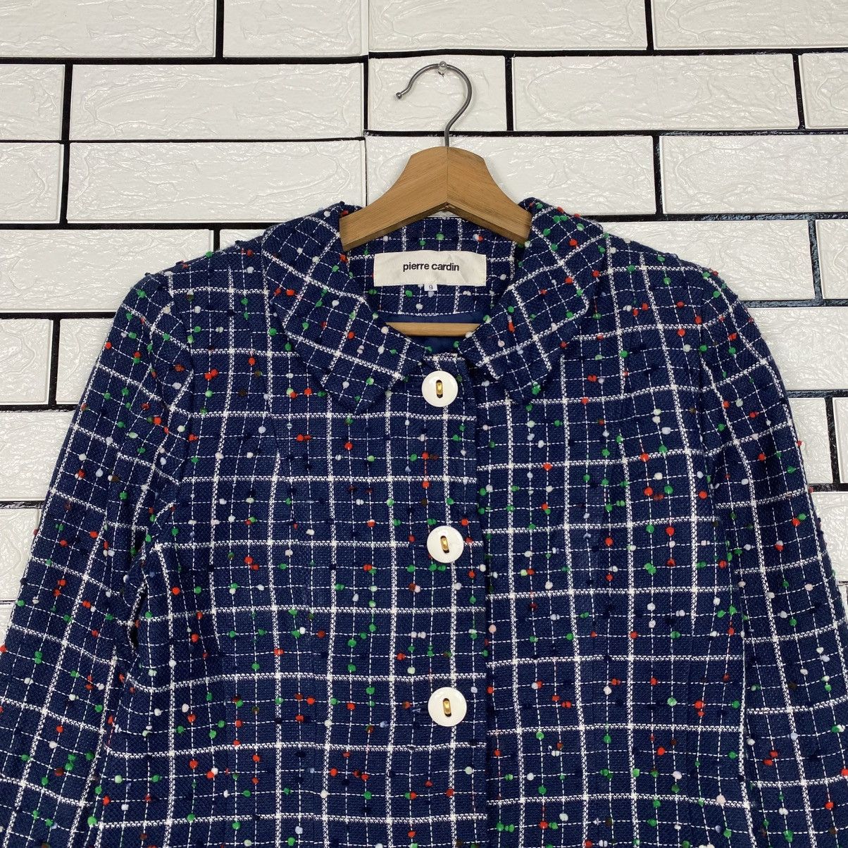 Pierre Cardin 📌Vintage Tweed Jacket Button Pierre Cardin Size M / US 6-8 / IT 42-44 - 4 Thumbnail