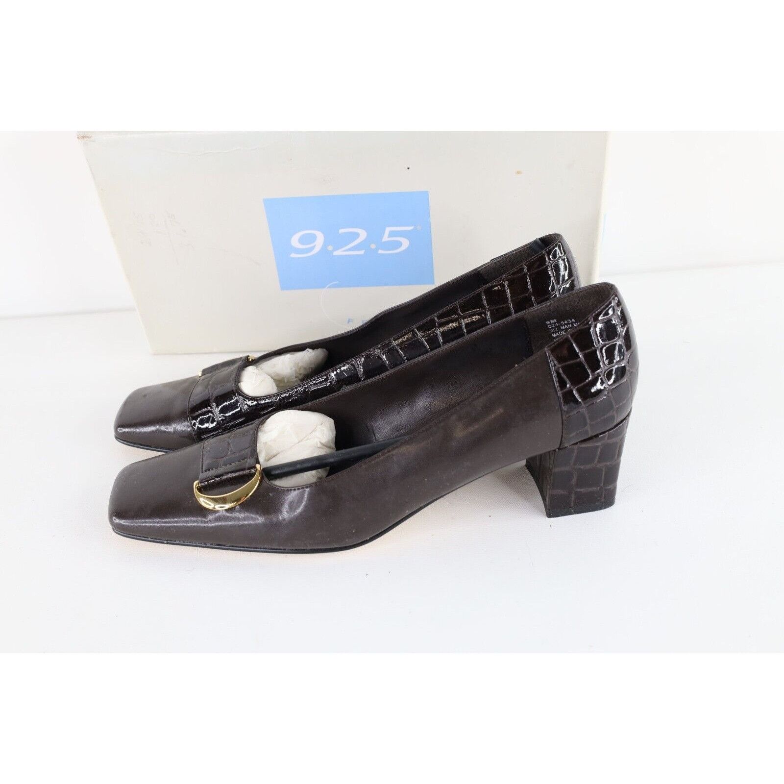 Vintage Vintage 90s Streetwear Faux Alligator Block Heel Shoes Size US 9 / IT 39 - 6 Thumbnail