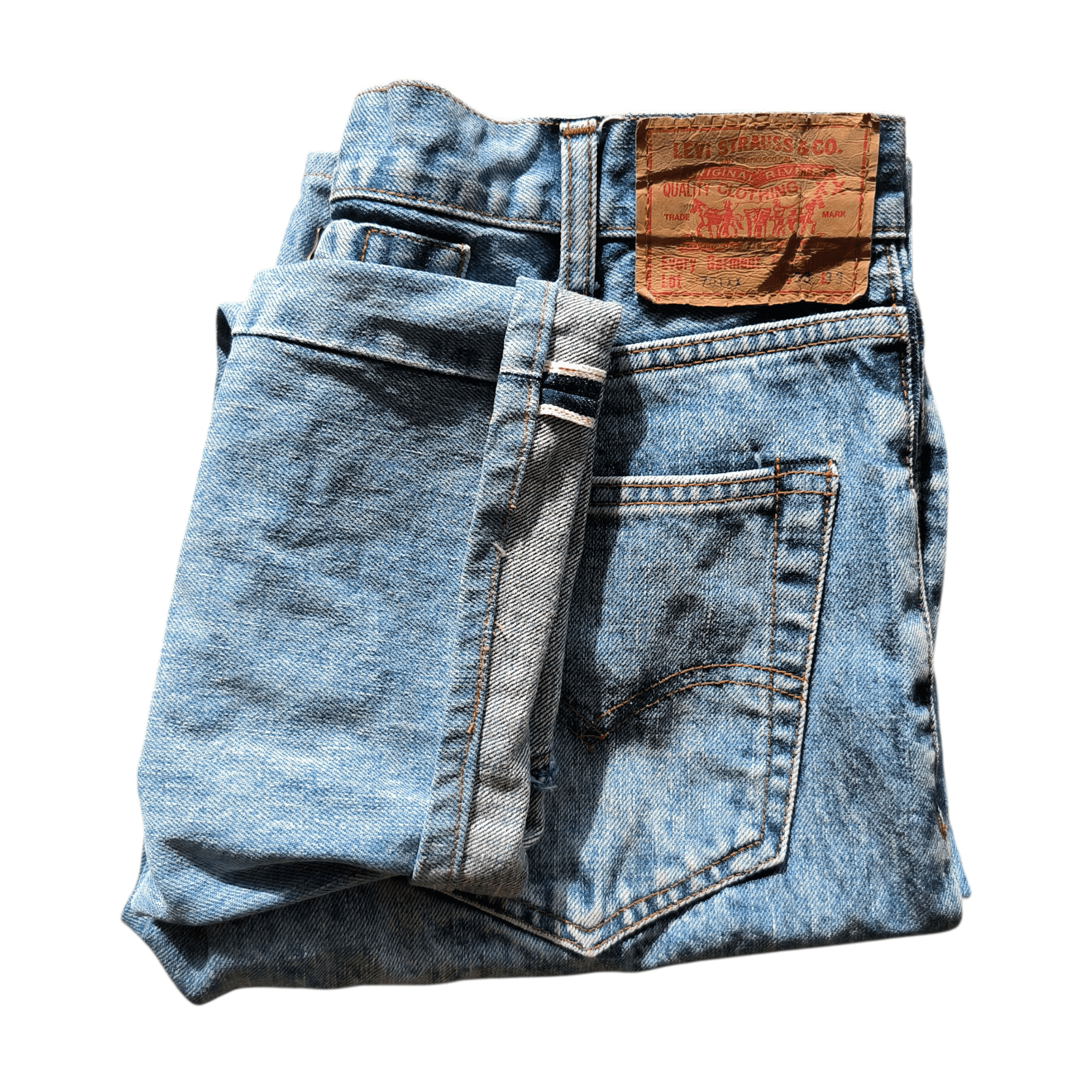 Levi's Vintage 1980s Levis 701XX Big E Selvedge Jeans Size US 30 / EU 46 - 1 Thumbnail